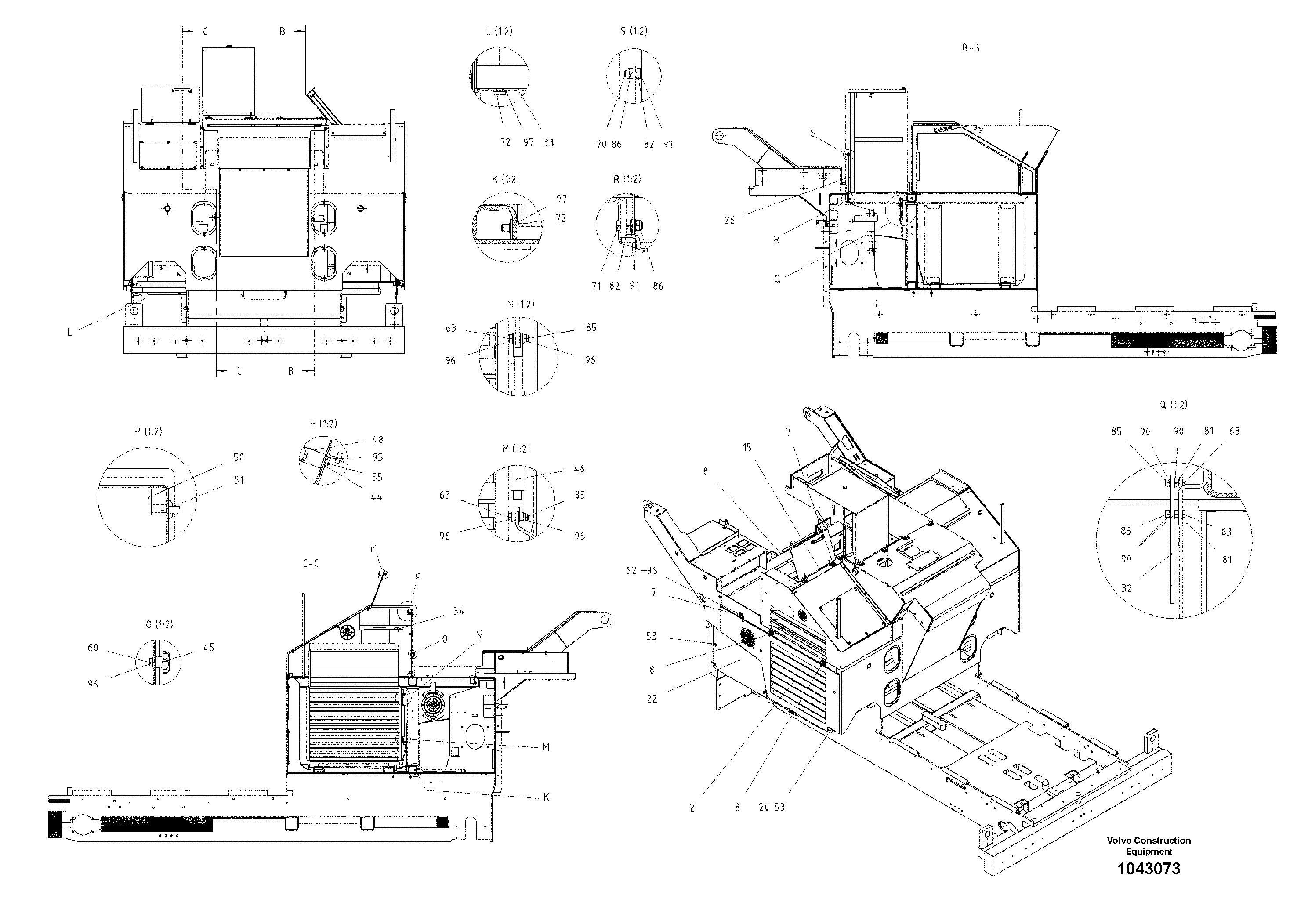 Схема запчастей Volvo ABG5820 - 81740 A ABG5820 S/N 20975 -