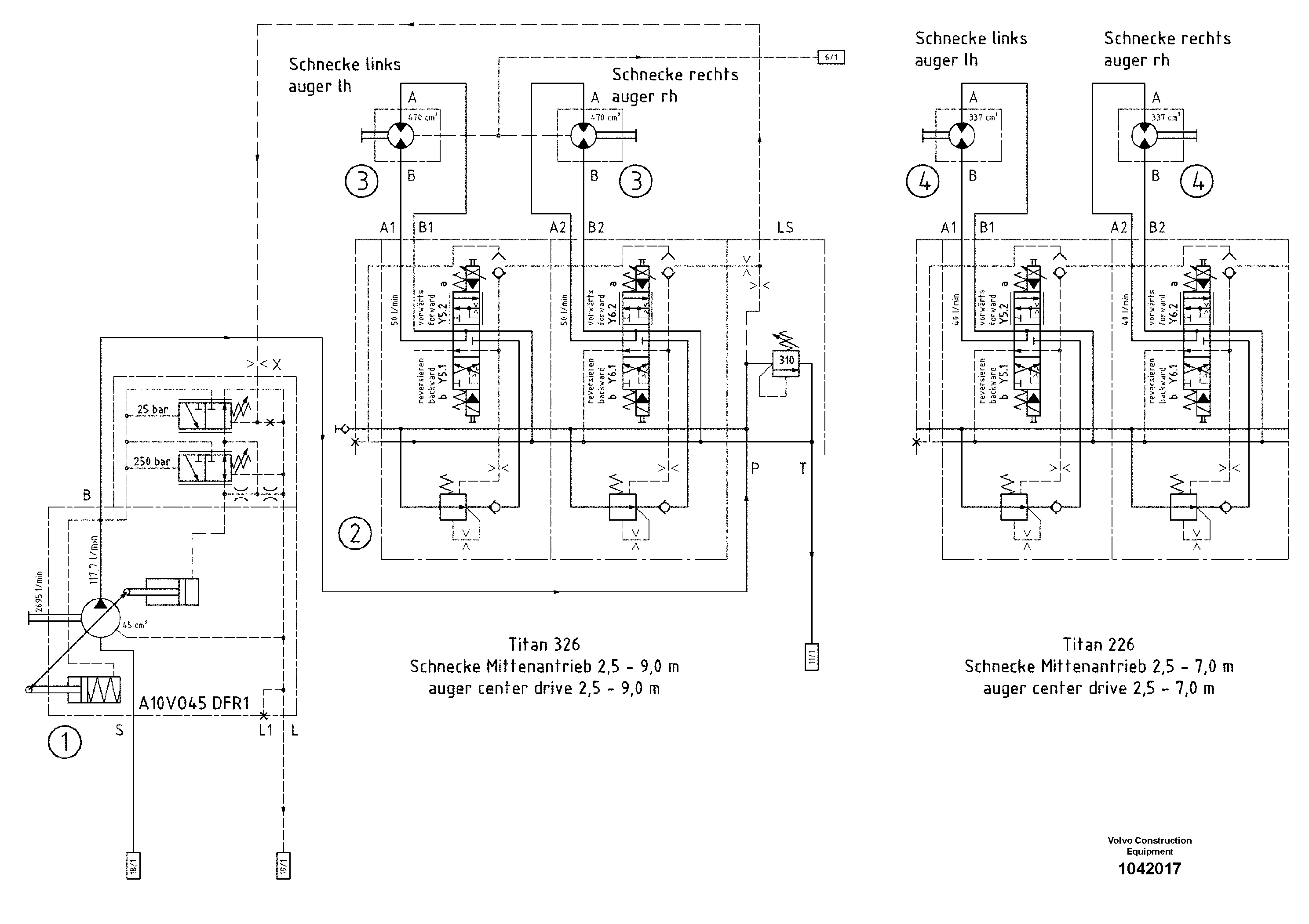 Схема запчастей Volvo ABG6820 - 47828 Hydraulics ABG6820 S/N 20836 -