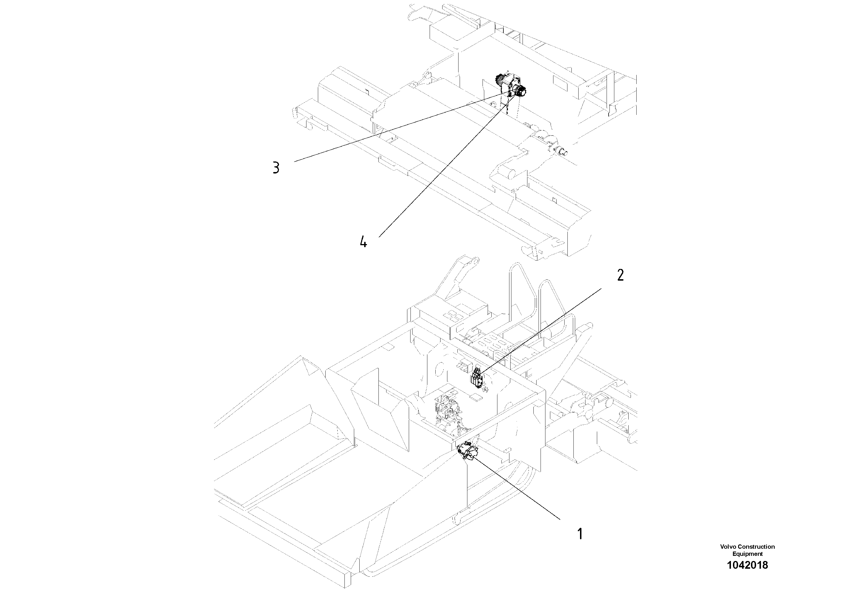 Схема запчастей Volvo ABG6820 - 47829 Hydraulics ABG6820 S/N 20836 -