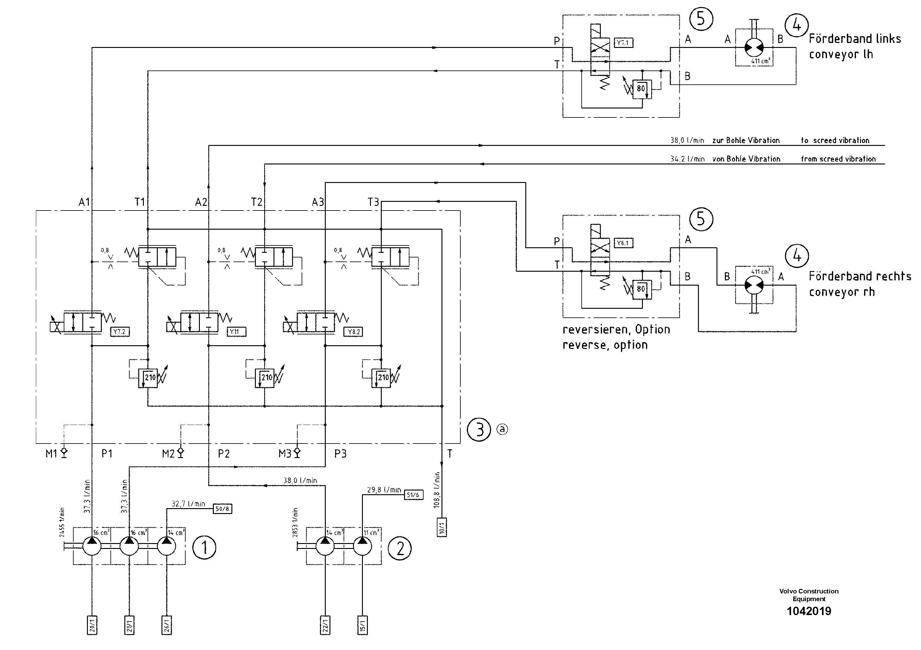 Схема запчастей Volvo ABG6820 - 47830 Hydraulics ABG6820 S/N 20836 -