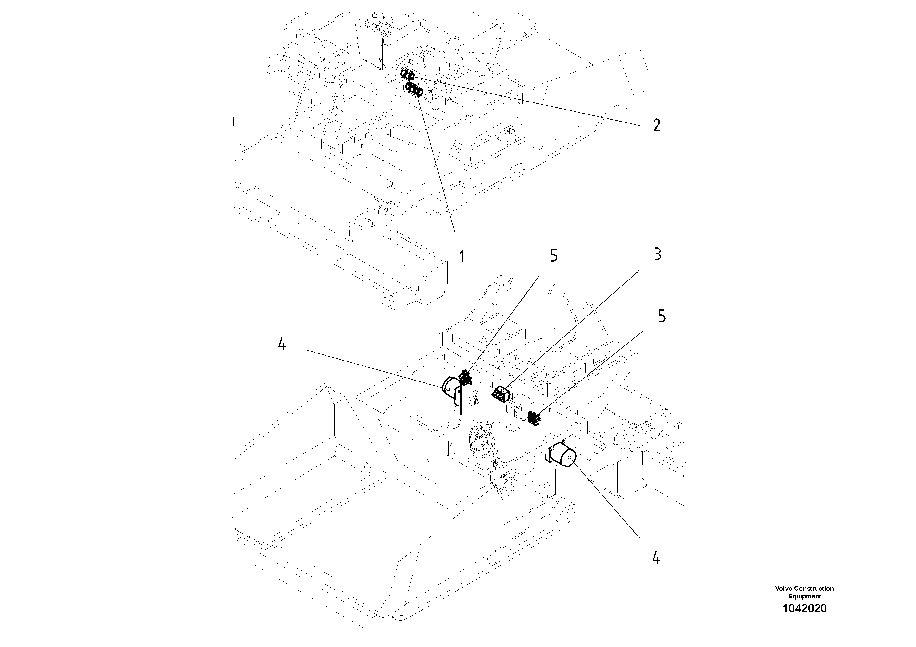 Схема запчастей Volvo ABG6820 - 47831 Hydraulics ABG6820 S/N 20836 -