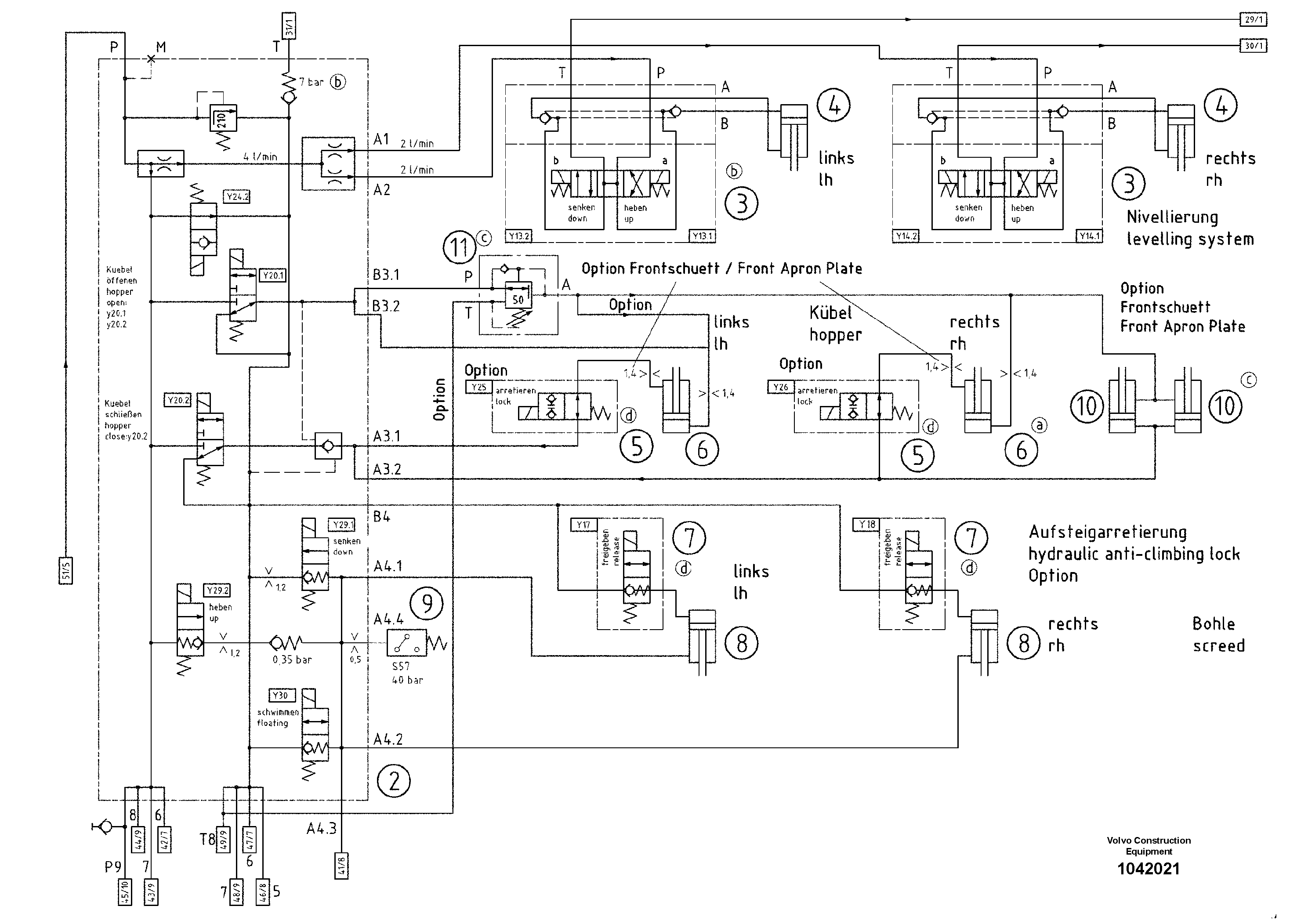 Схема запчастей Volvo ABG6820 - 60815 Hydraulics ABG6820 S/N 20836 -