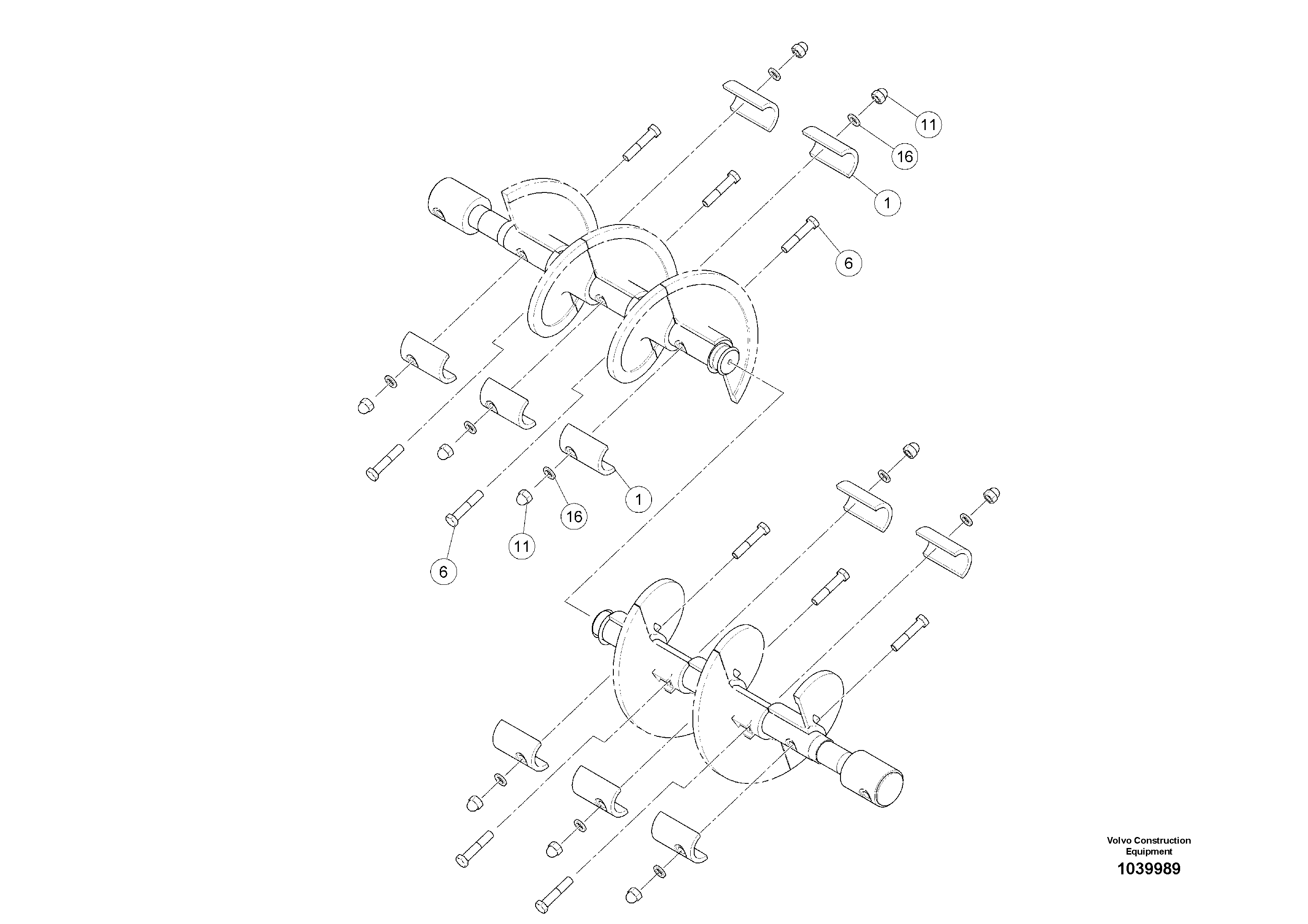 Схема запчастей Volvo ABG6820 - 50701 Protective cover kit ABG6820 S/N 20836 -