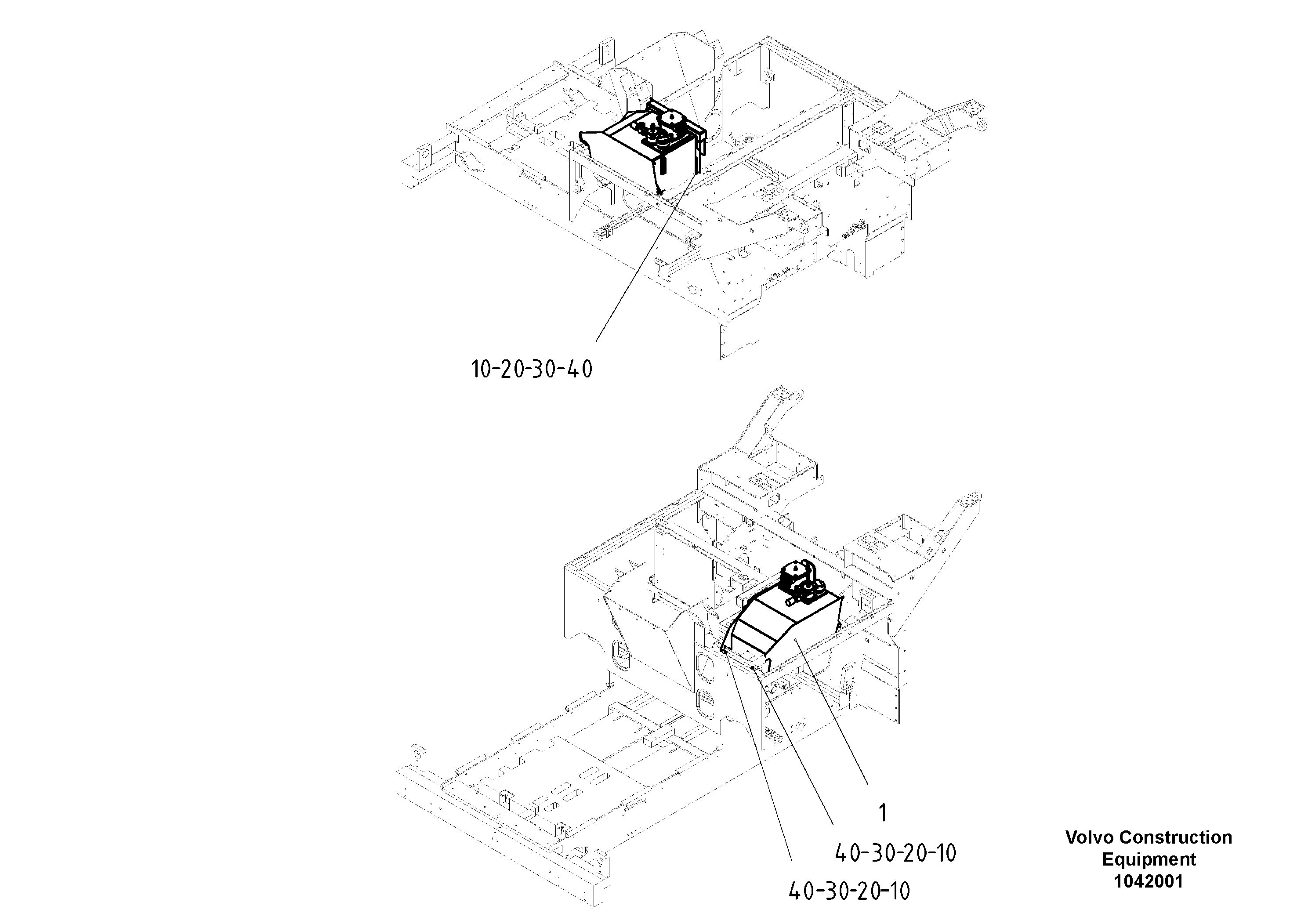 Схема запчастей Volvo ABG6820 - 48181 Масляный бак ABG6820 S/N 20836 -