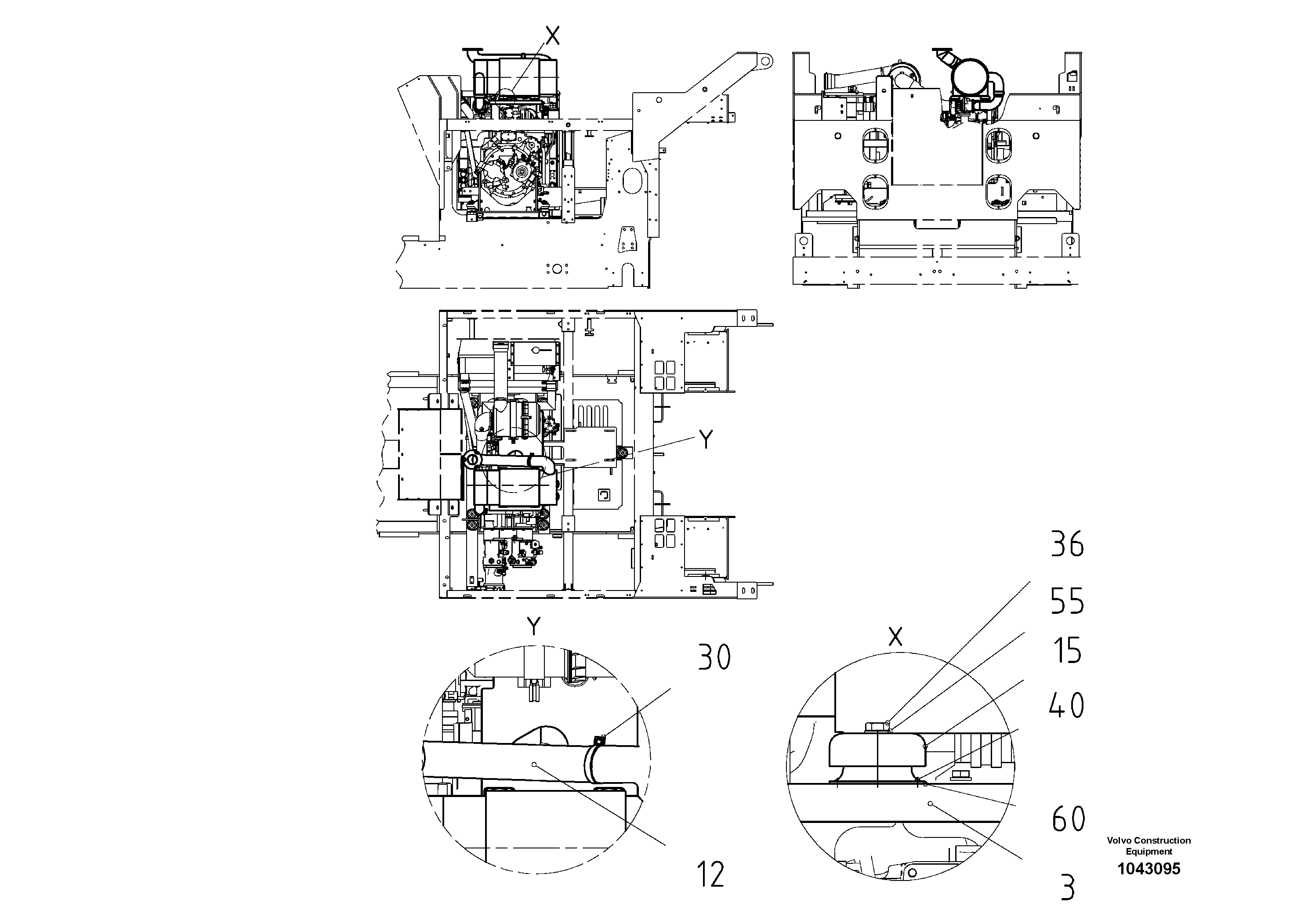 Схема запчастей Volvo ABG6820 - 54837 Particle Filter ABG6820 S/N 20836 -
