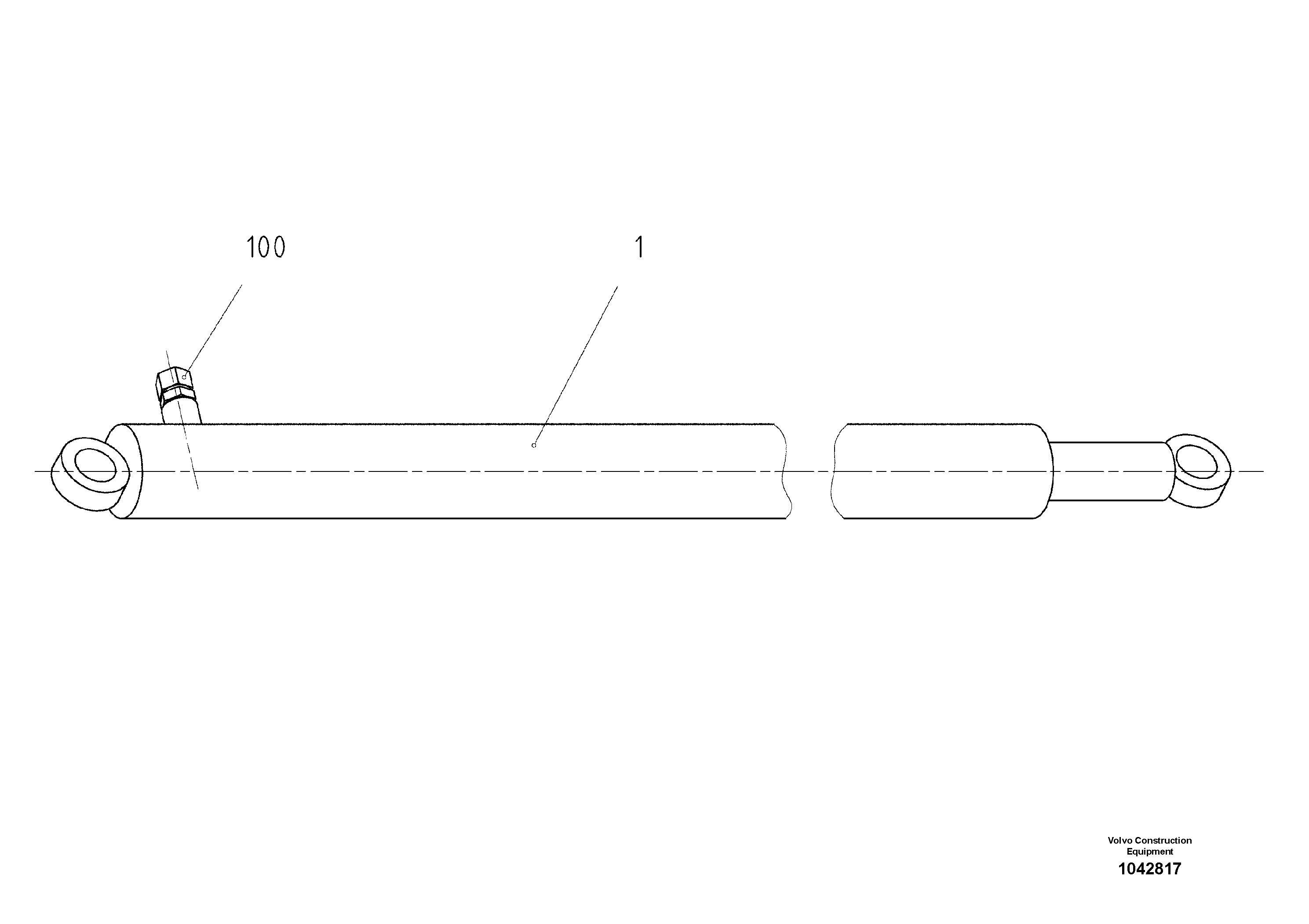 Схема запчастей Volvo ABG6820 - 50064 Pre-assembling cylinder ABG6820 S/N 20836 -