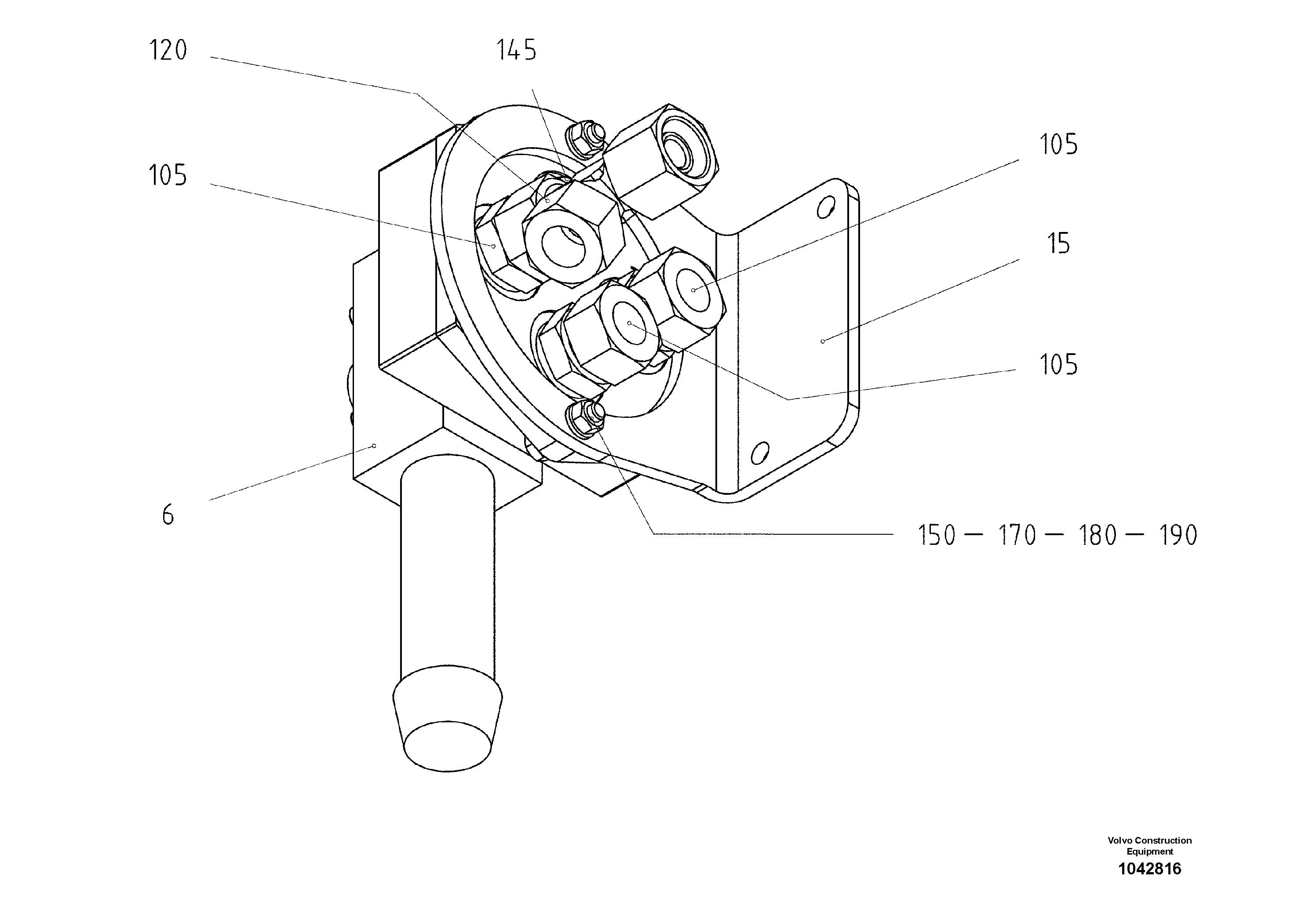 Схема запчастей Volvo ABG6820 - 50066 Pre-assembling charging valve ABG6820 S/N 20836 -