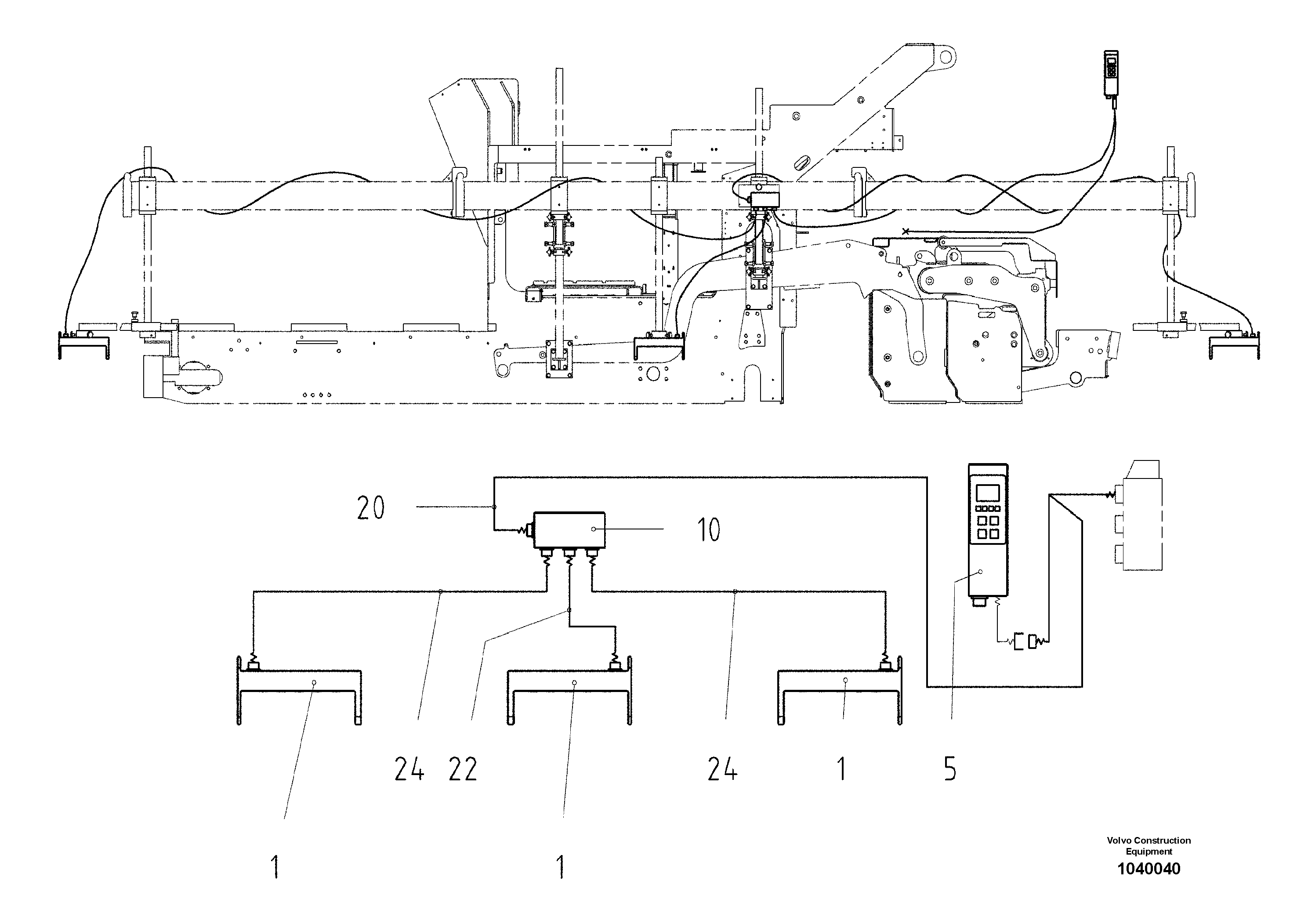 Схема запчастей Volvo ABG6820 - 56310 Electrics for Big-ski ABG6820 S/N 20836 -