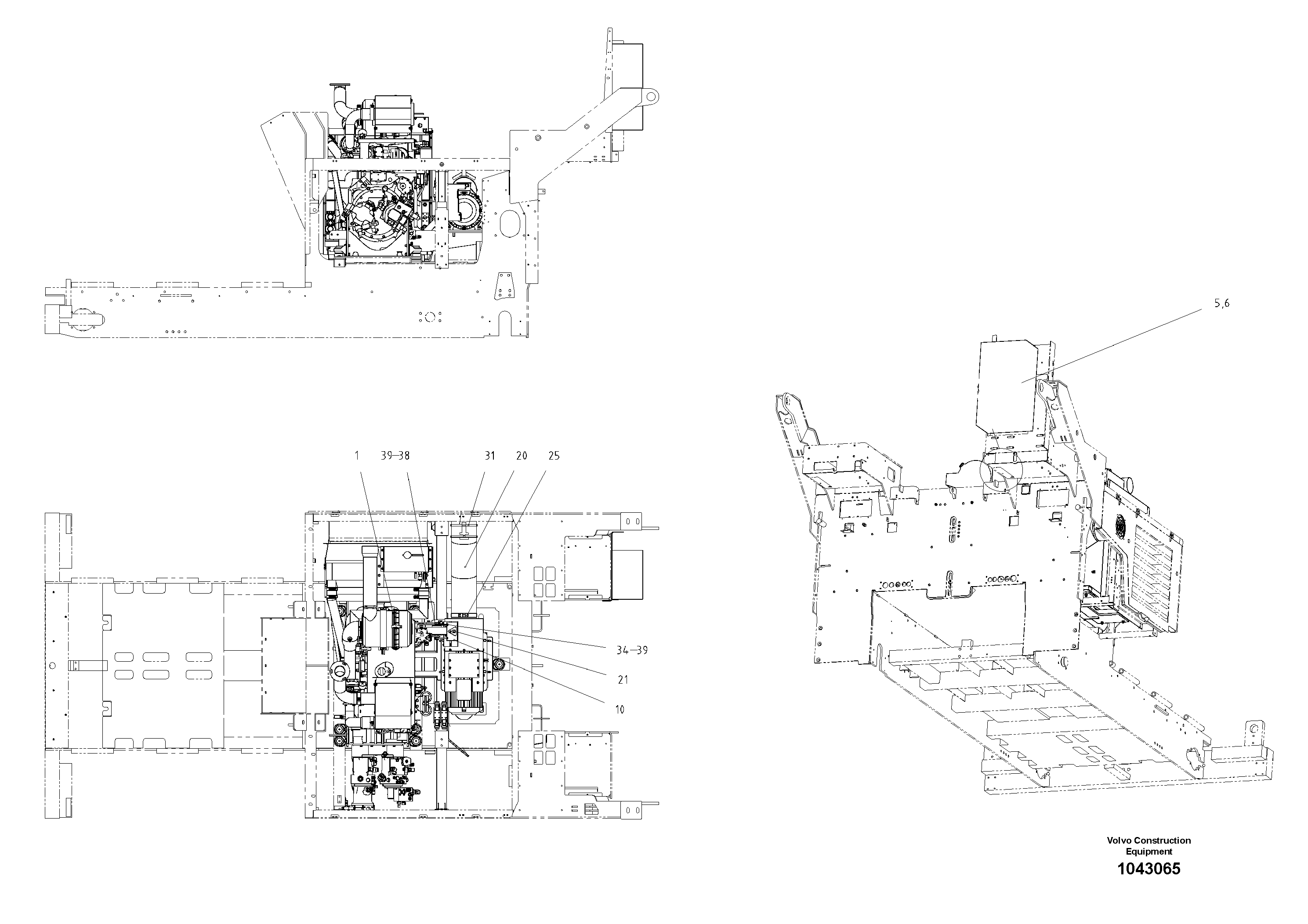 Схема запчастей Volvo ABG6820 - 53862 Alternator-mounting ABG6820 S/N 20836 -