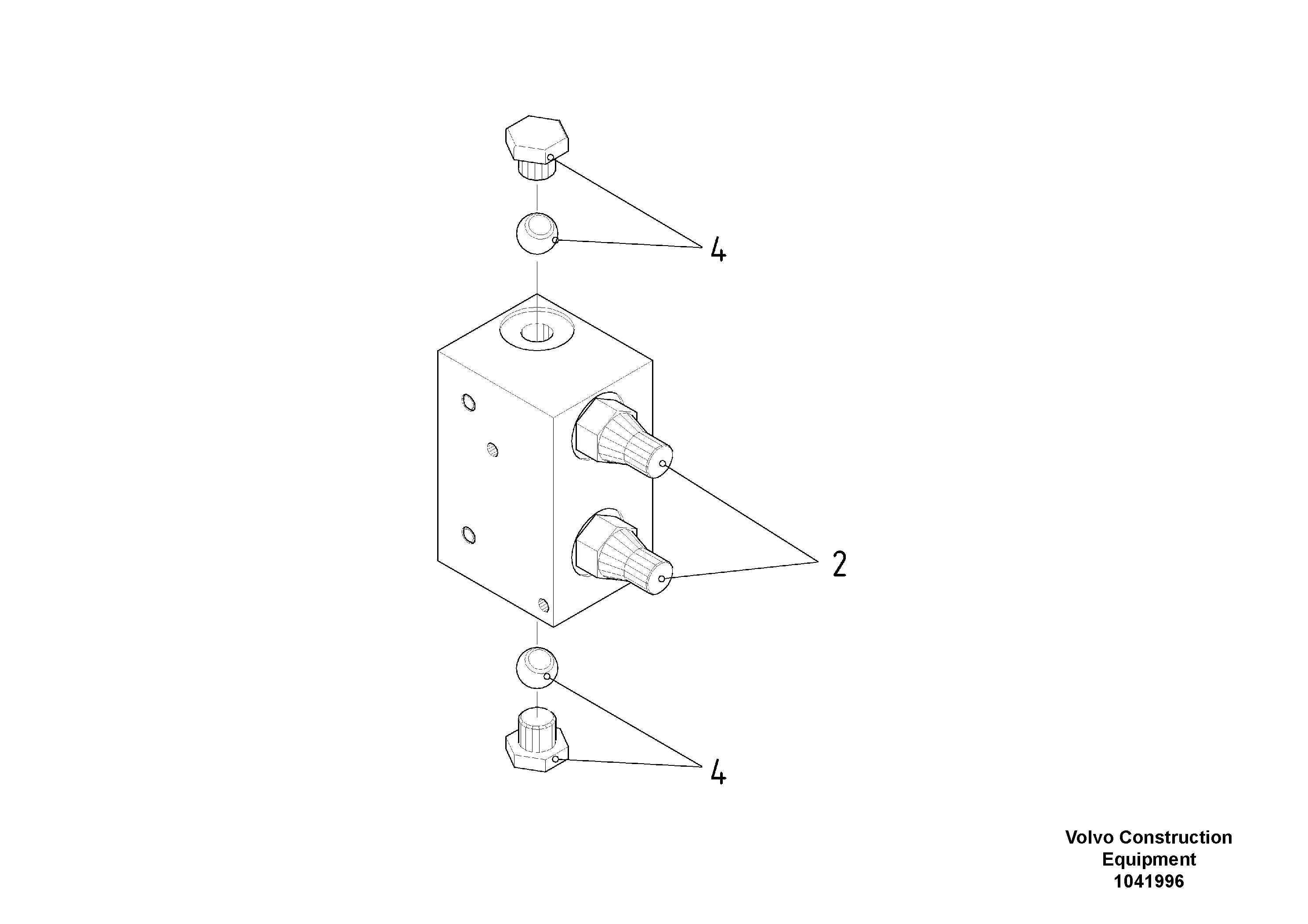 Схема запчастей Volvo ABG6820 - 55305 Valve block ABG6820 S/N 20836 -