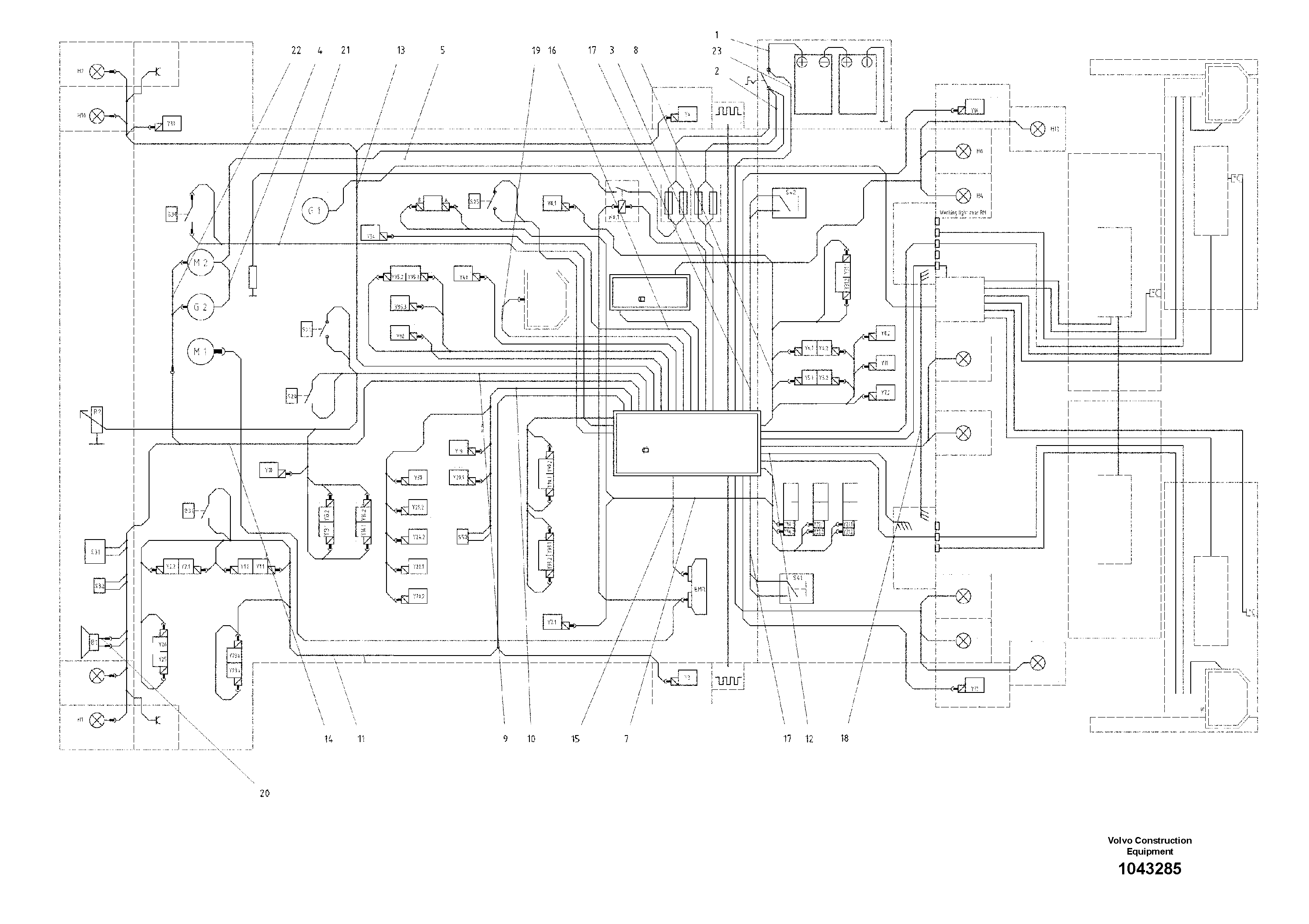 Схема запчастей Volvo ABG6820 - 31173 Cable kit machine ABG6820 S/N 20836 -
