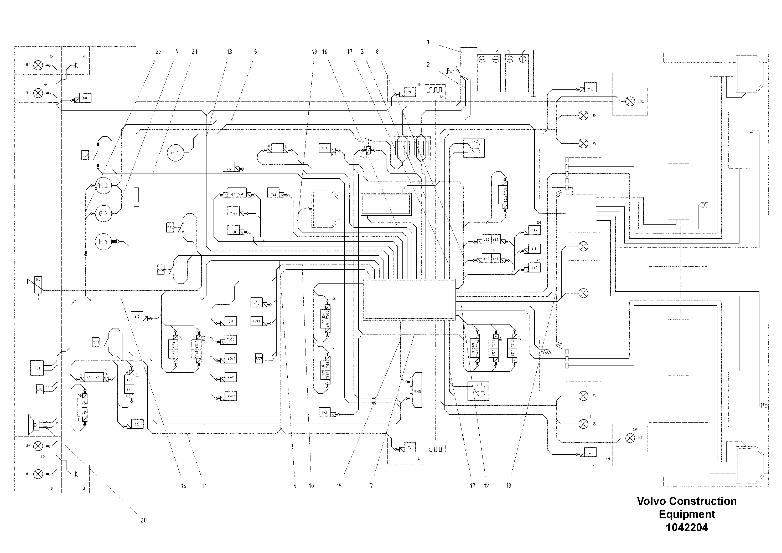 Схема запчастей Volvo ABG6820 - 54085 Cable kit machine ABG6820 S/N 20836 -
