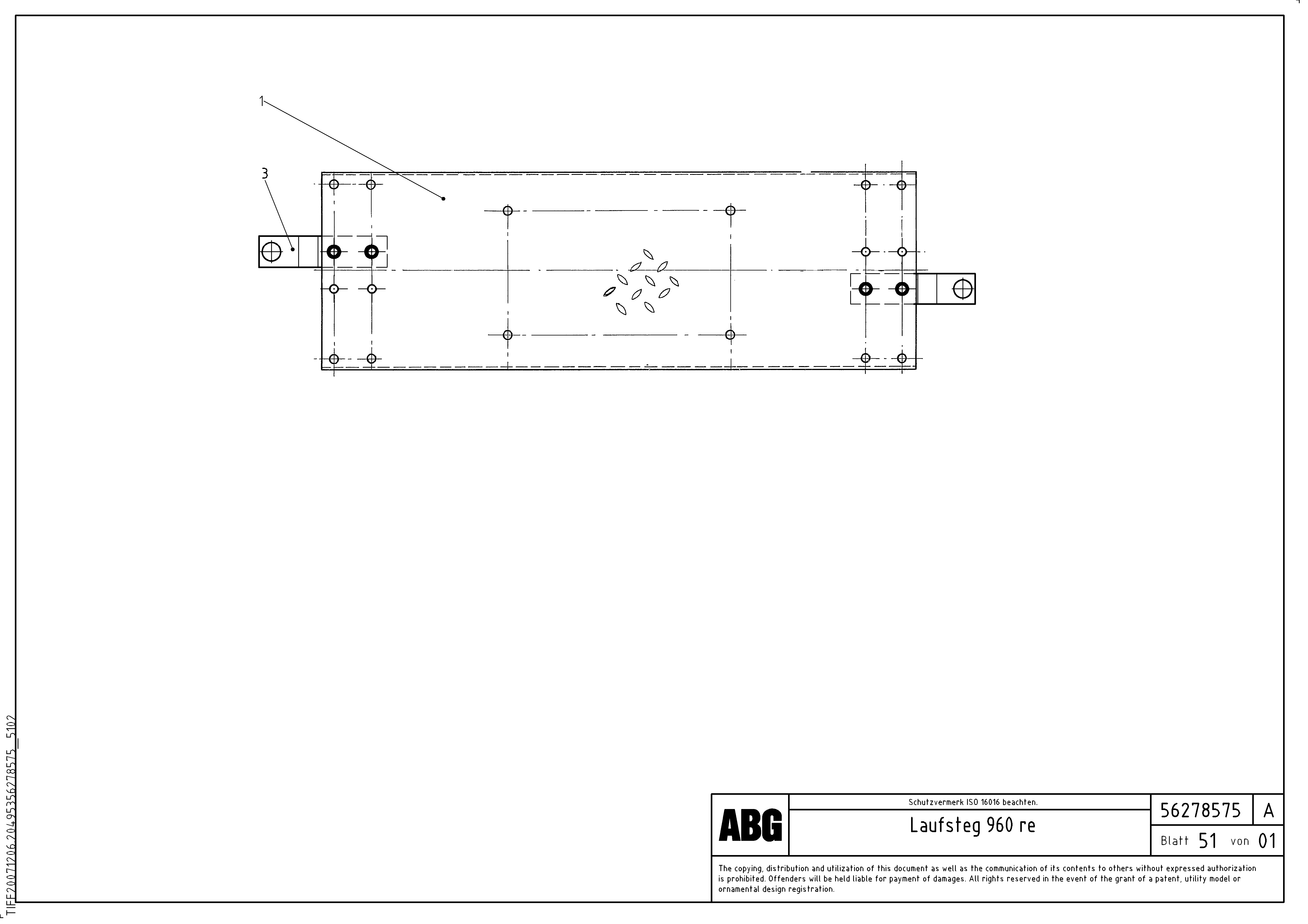 Схема запчастей Volvo ABG6820 - 74039 Catwalk MB 122 ATT. SCREEDS 2,5 - 8,0M ABG6820