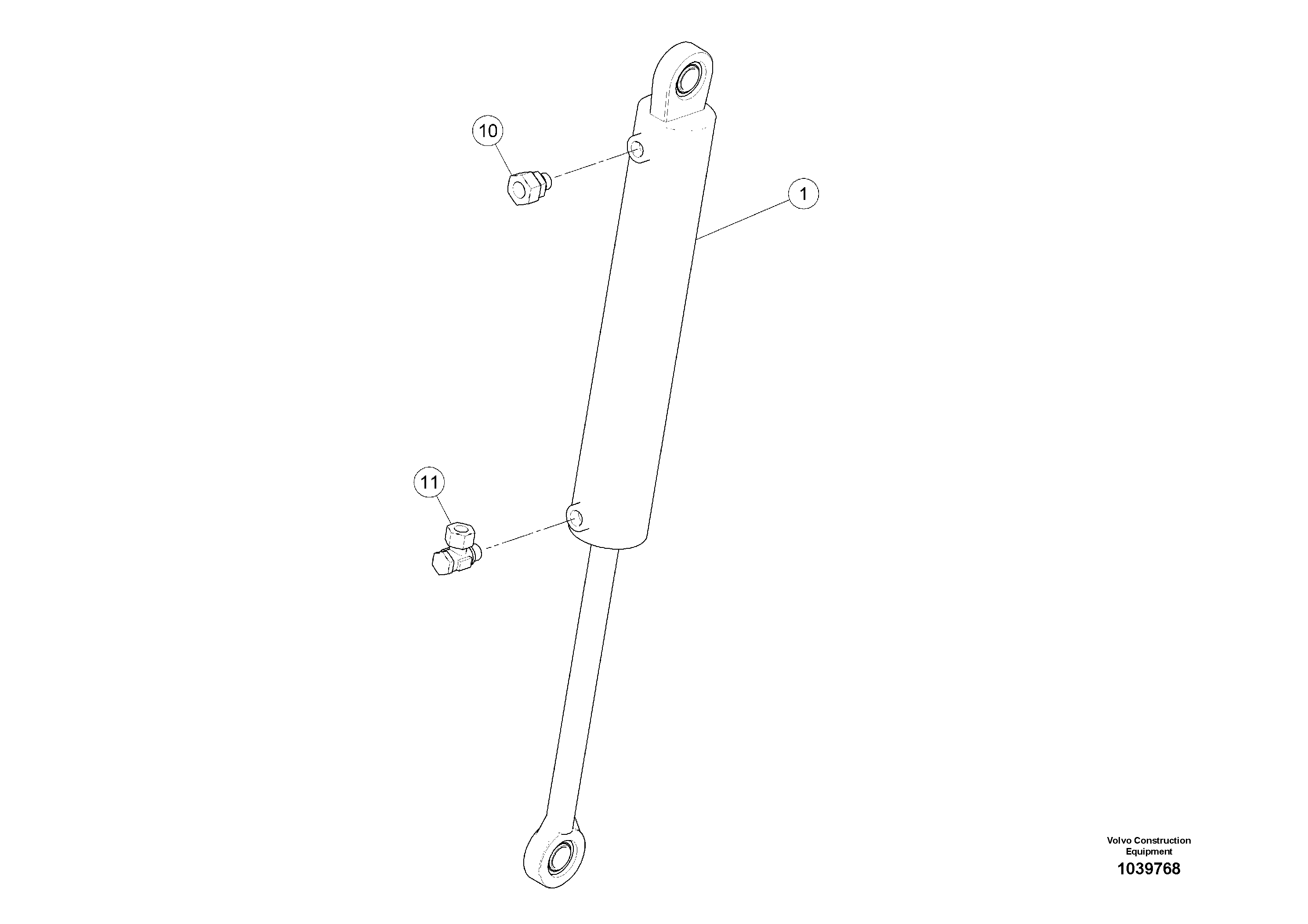 Схема запчастей Volvo ABG6820 - 52163 Screed cylinder ABG6820 S/N 20836 -