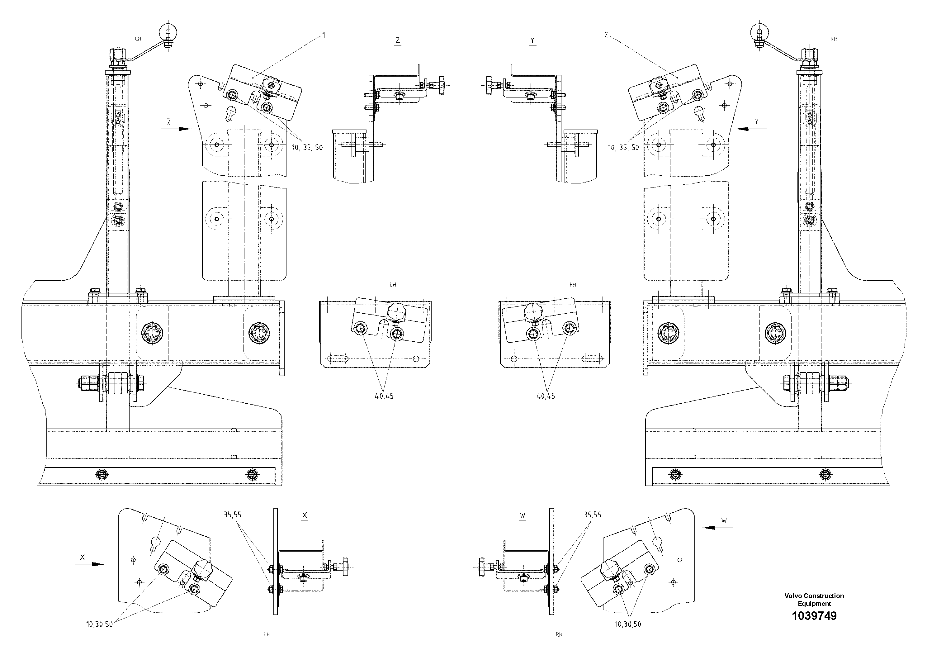 Схема запчастей Volvo ABG6820 - 52179 Support for Moba Control ABG6820 S/N 20836 -