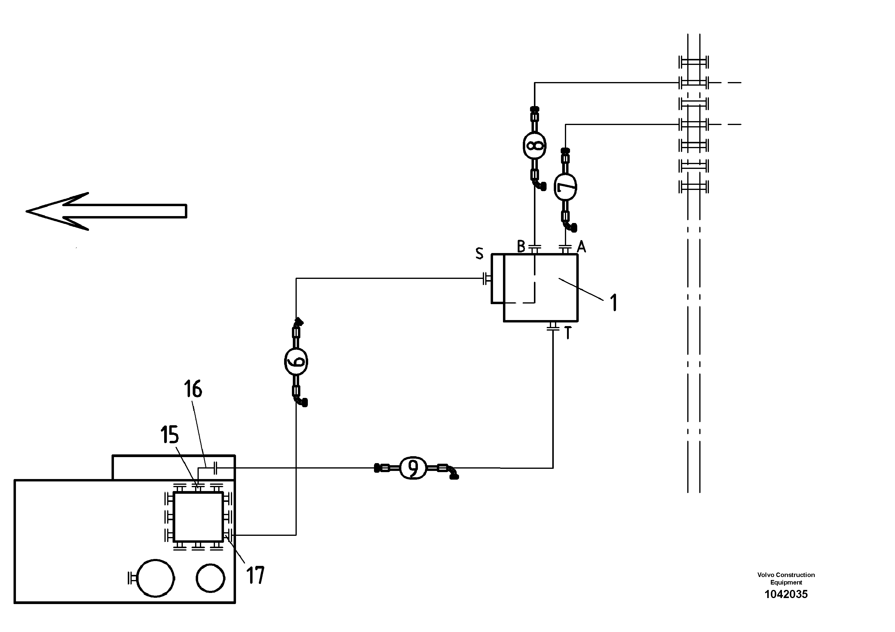 Схема запчастей Volvo ABG6820 - 55333 Hydraulic Vb-screeds ABG6820 S/N 20836 -