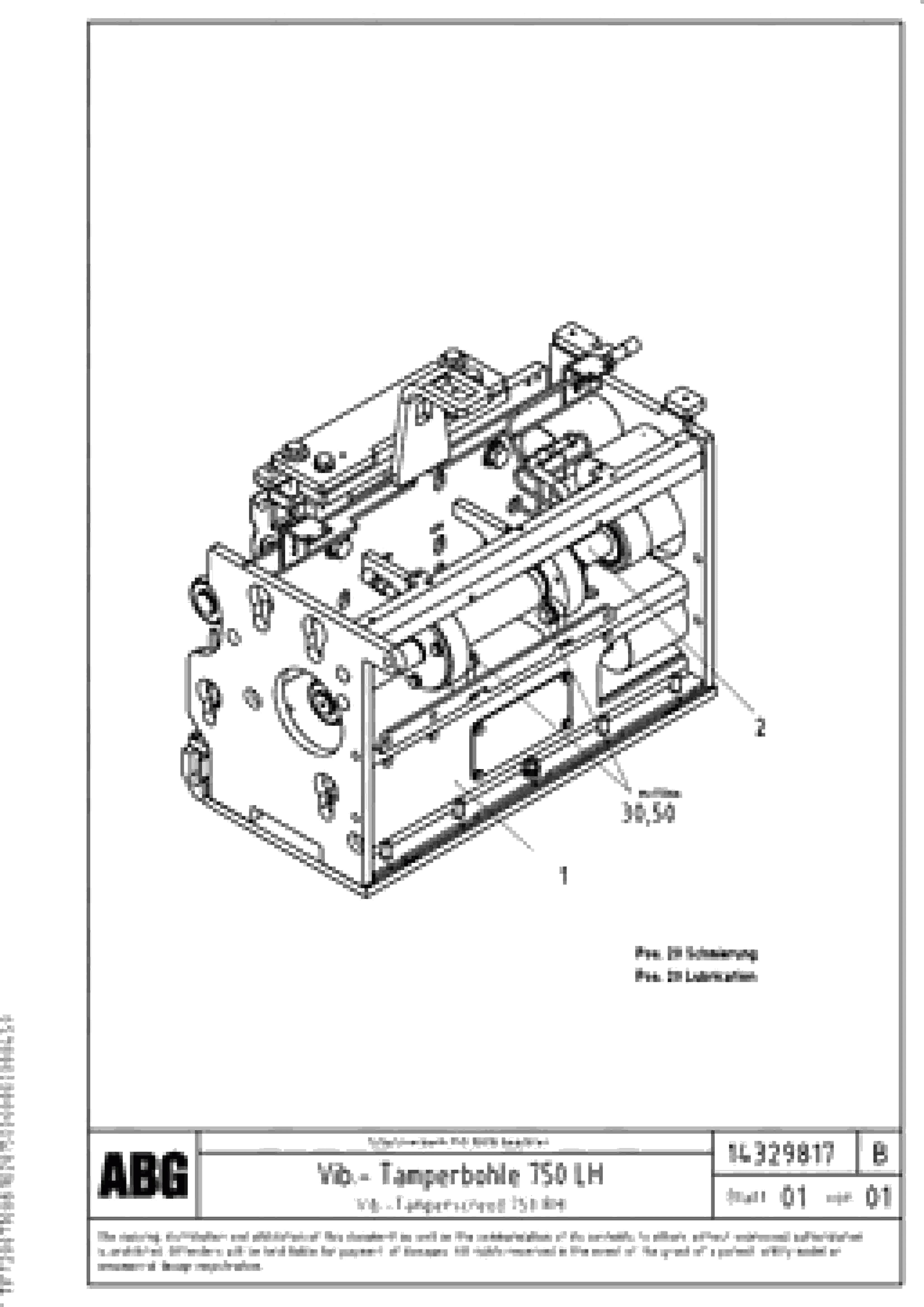 Схема запчастей Volvo ABG6820 - 57146 Vibratory - tamper screed for extension VB 78 ETC ATT. SCREED 2,5 - 9,0 M ABG5820/6820/7820/7820B