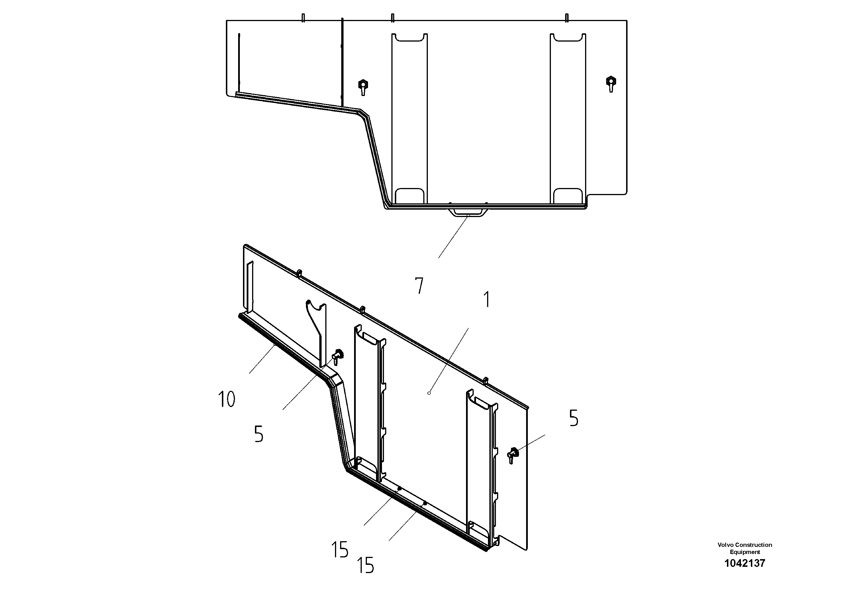 Схема запчастей Volvo ABG6820 - 47816 Side hatch ABG6820 S/N 20836 -