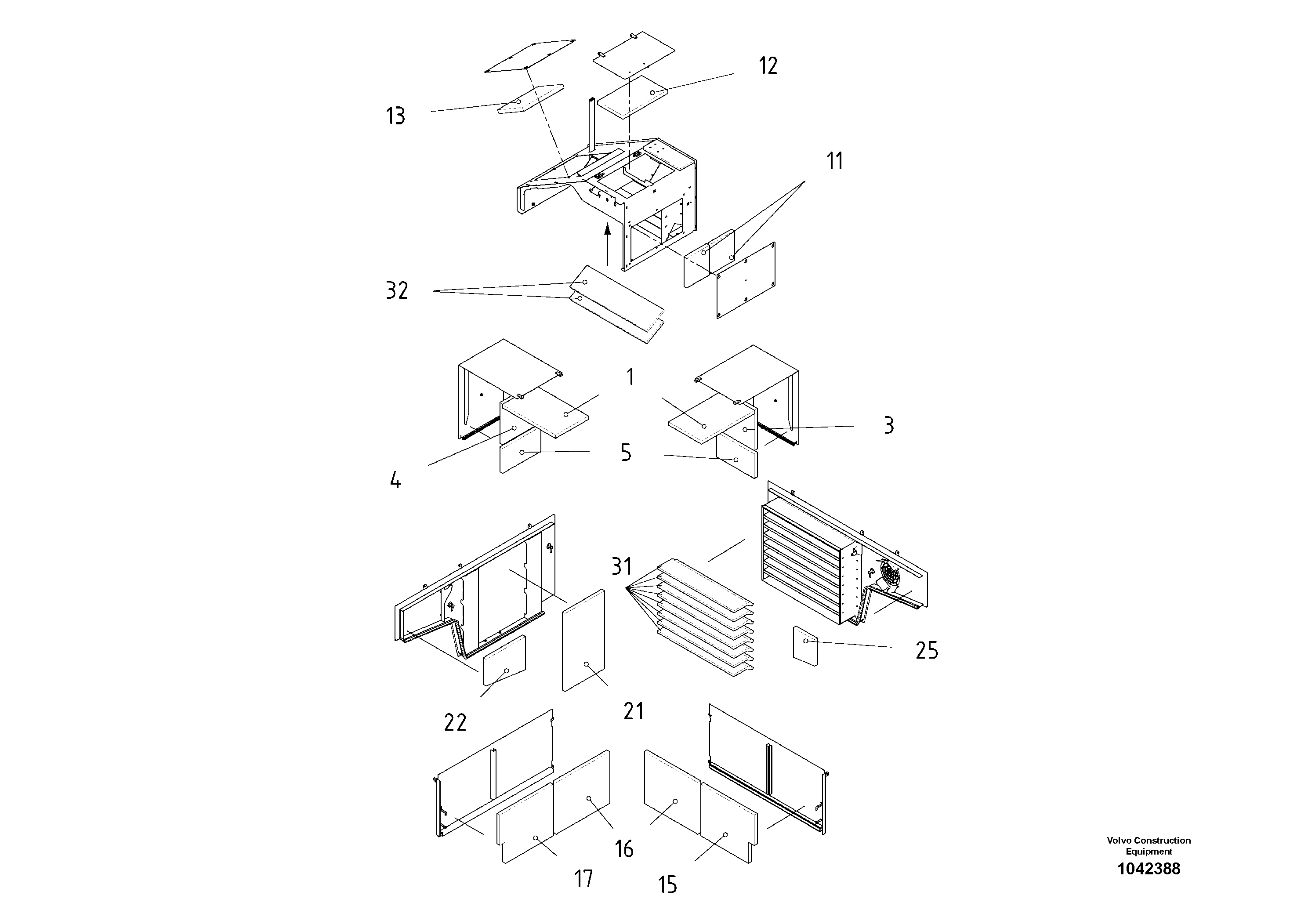 Схема запчастей Volvo ABG6820 - 47819 Sound Insulation ABG6820 S/N 20836 -