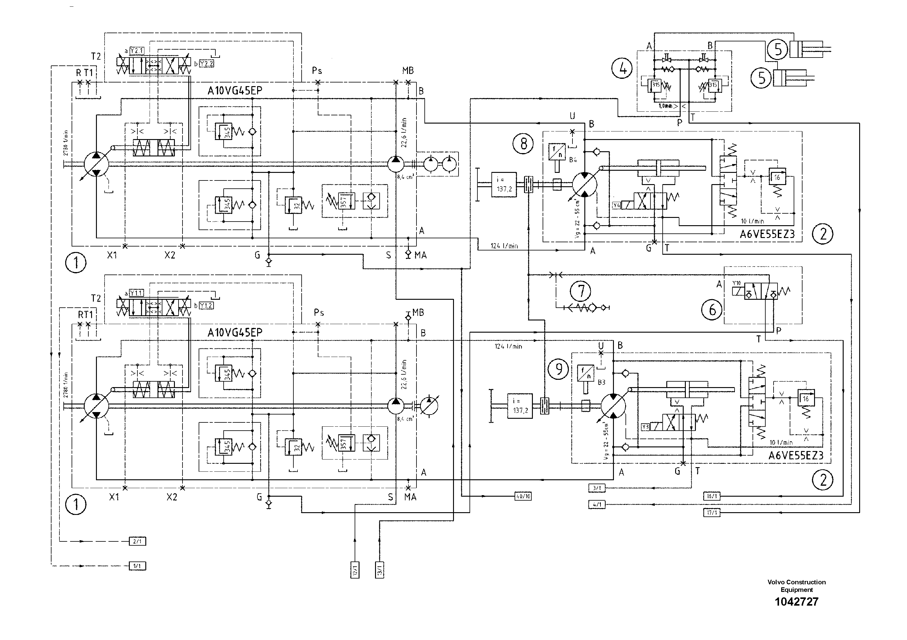 Схема запчастей Volvo ABG7820 - 43178 Diagram ABG7820/ABG7820B ABG7820 S/N 21064-23058 ABG7820B S/N 23059 -