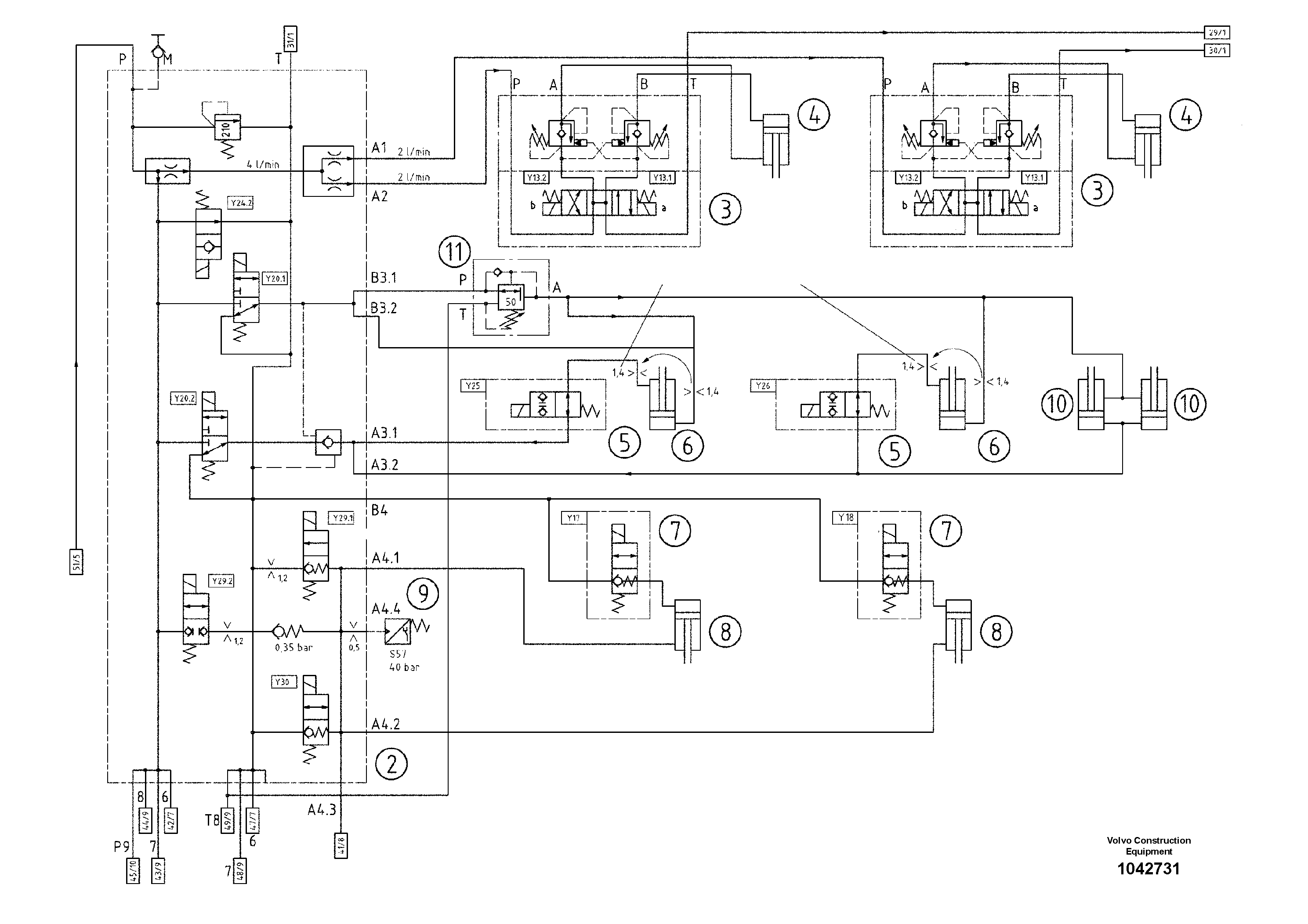 Схема запчастей Volvo ABG7820 - 43183 Diagram ABG7820/ABG7820B ABG7820 S/N 21064-23058 ABG7820B S/N 23059 -
