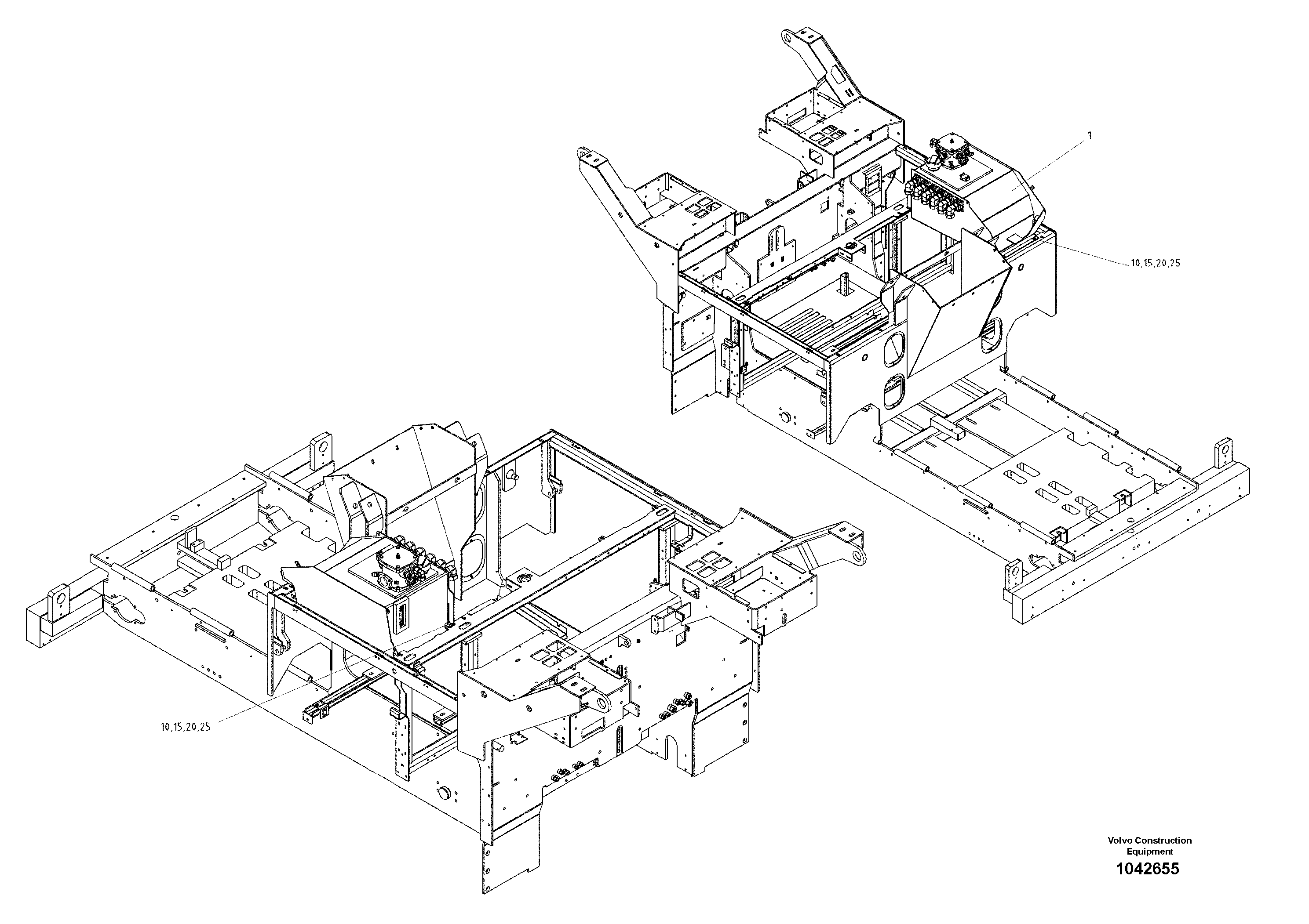 Схема запчастей Volvo ABG7820 - 46032 Oil Tank Mounted ABG7820/ABG7820B ABG7820 S/N 21064-23058 ABG7820B S/N 23059 -