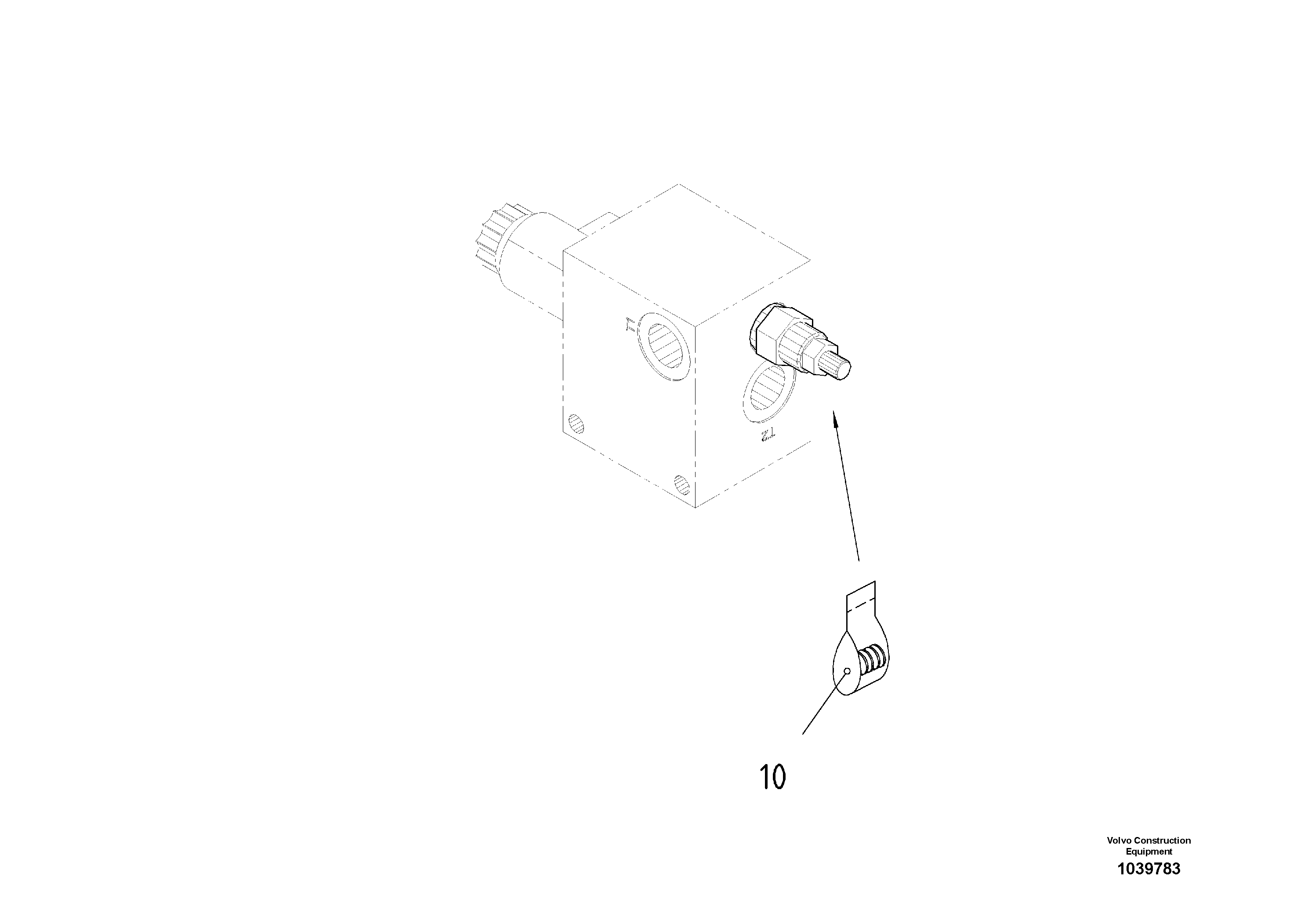 Схема запчастей Volvo ABG7820 - 43379 Pressure Control Valve ABG7820/ABG7820B ABG7820 S/N 21064-23058 ABG7820B S/N 23059 -