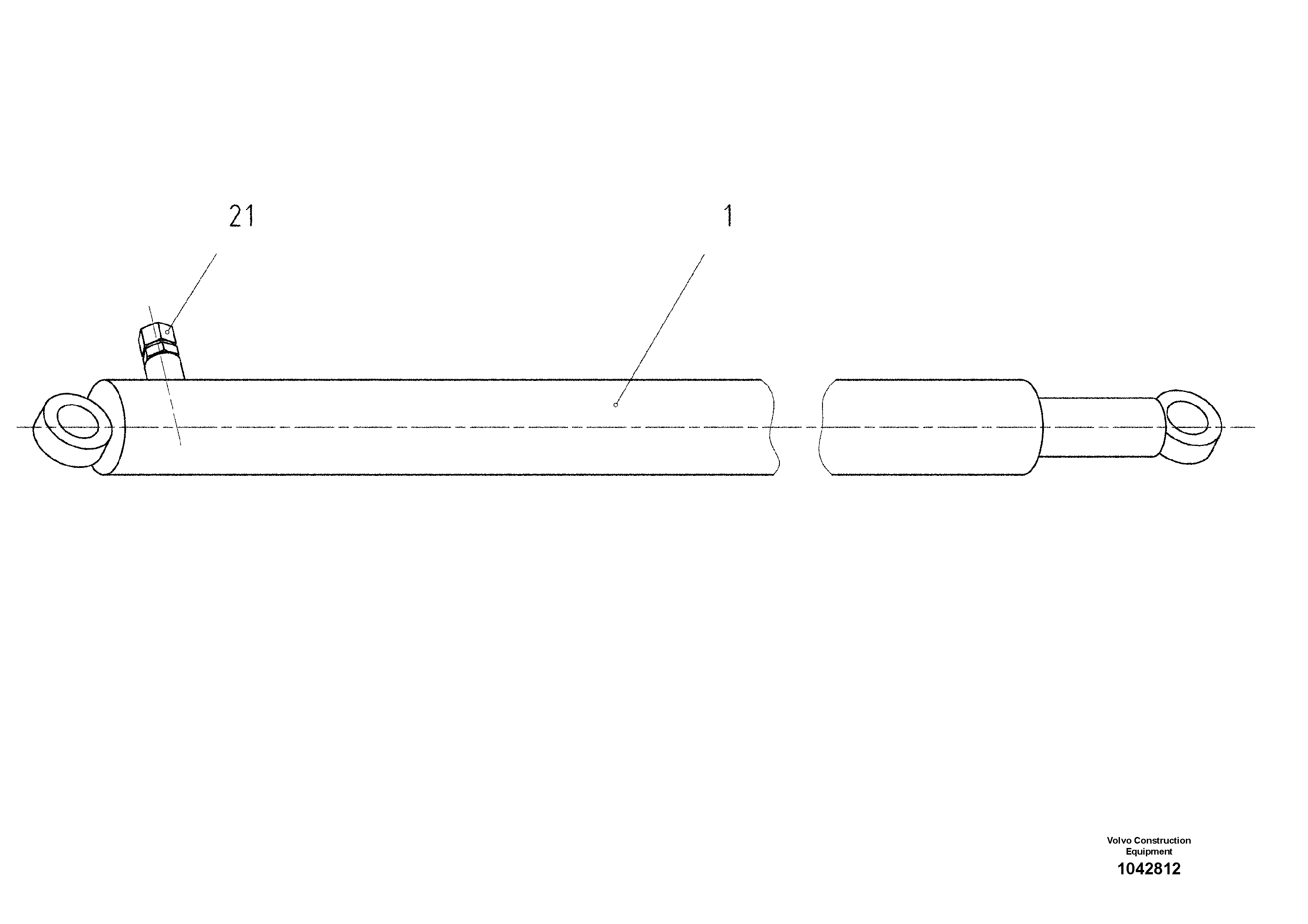 Схема запчастей Volvo ABG7820 - 43381 Pre-assembling Cylinder ABG7820/ABG7820B ABG7820 S/N 21064-23058 ABG7820B S/N 23059 -