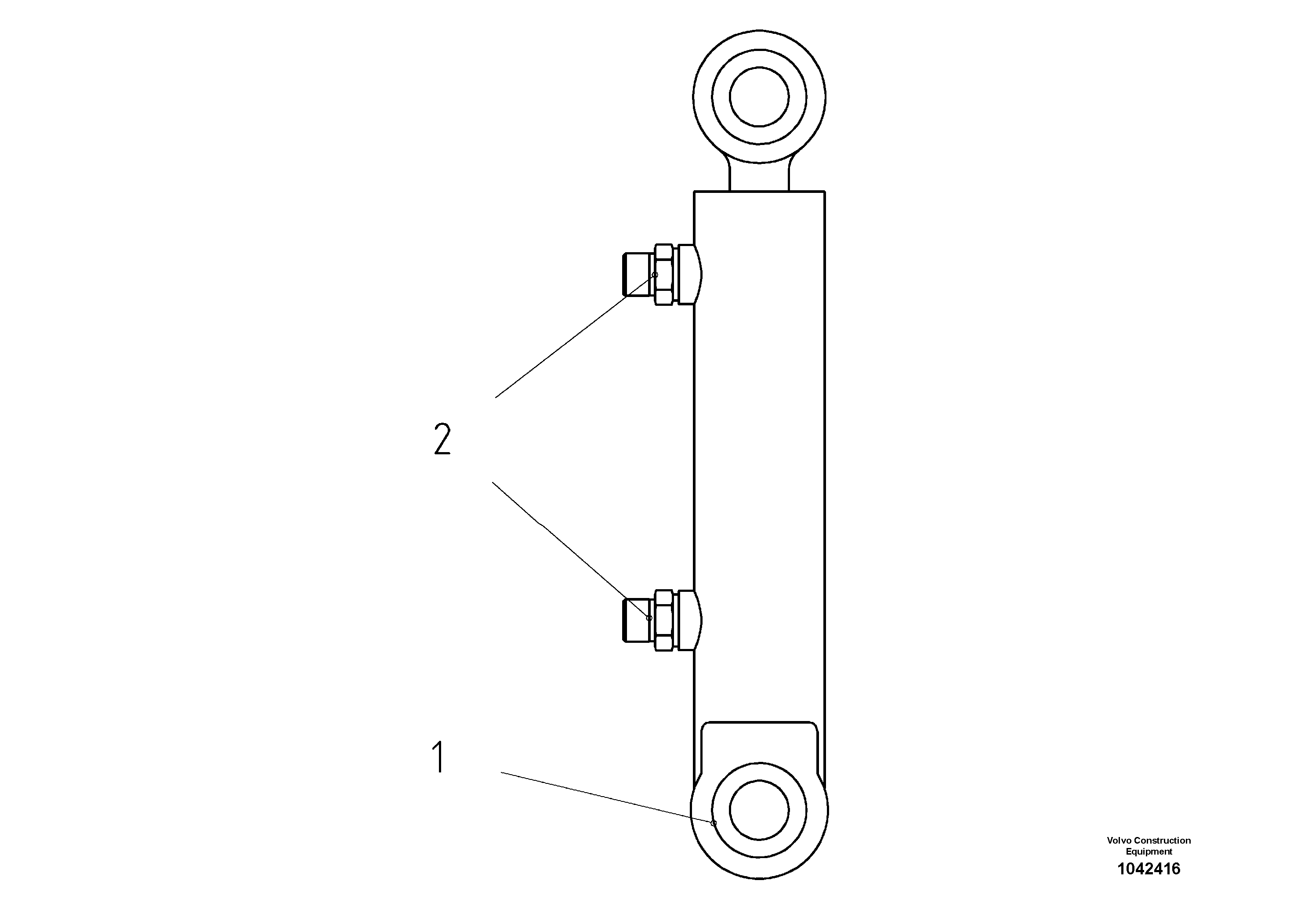 Схема запчастей Volvo ABG7820 - 45046 Гидроцилиндр ABG7820/ABG7820B ABG7820 S/N 21064-23058 ABG7820B S/N 23059 -
