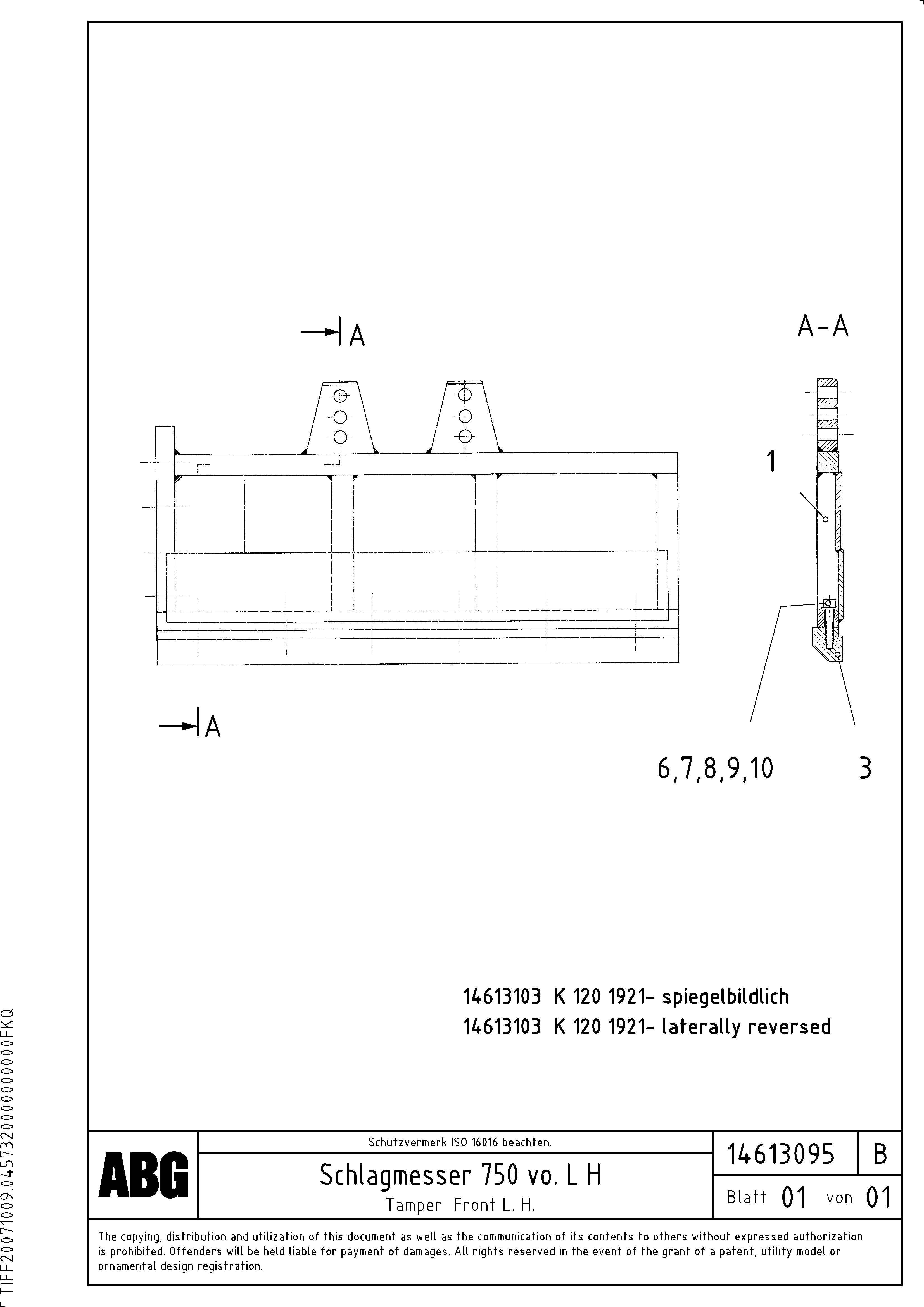 Схема запчастей Volvo ABG7820 - 82434 Tamper for basic screed VDT 121 ATT. SCREED 2,5 - 9,0 M ABG7820/ABG7820B