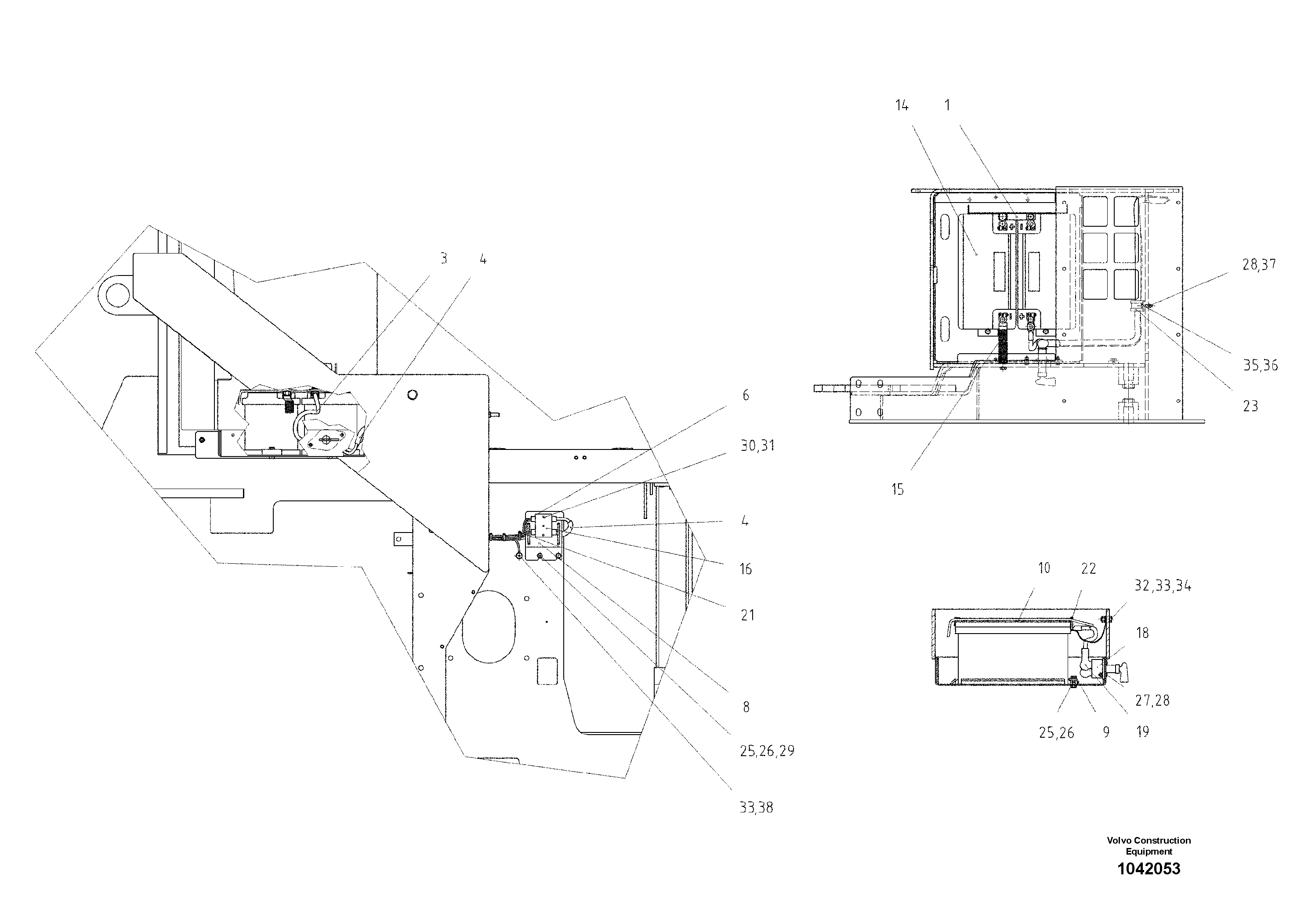 Схема запчастей Volvo ABG7820 - 69151 Battery unit ABG7820/ABG7820B ABG7820 S/N 21064-23058 ABG7820B S/N 23059 -