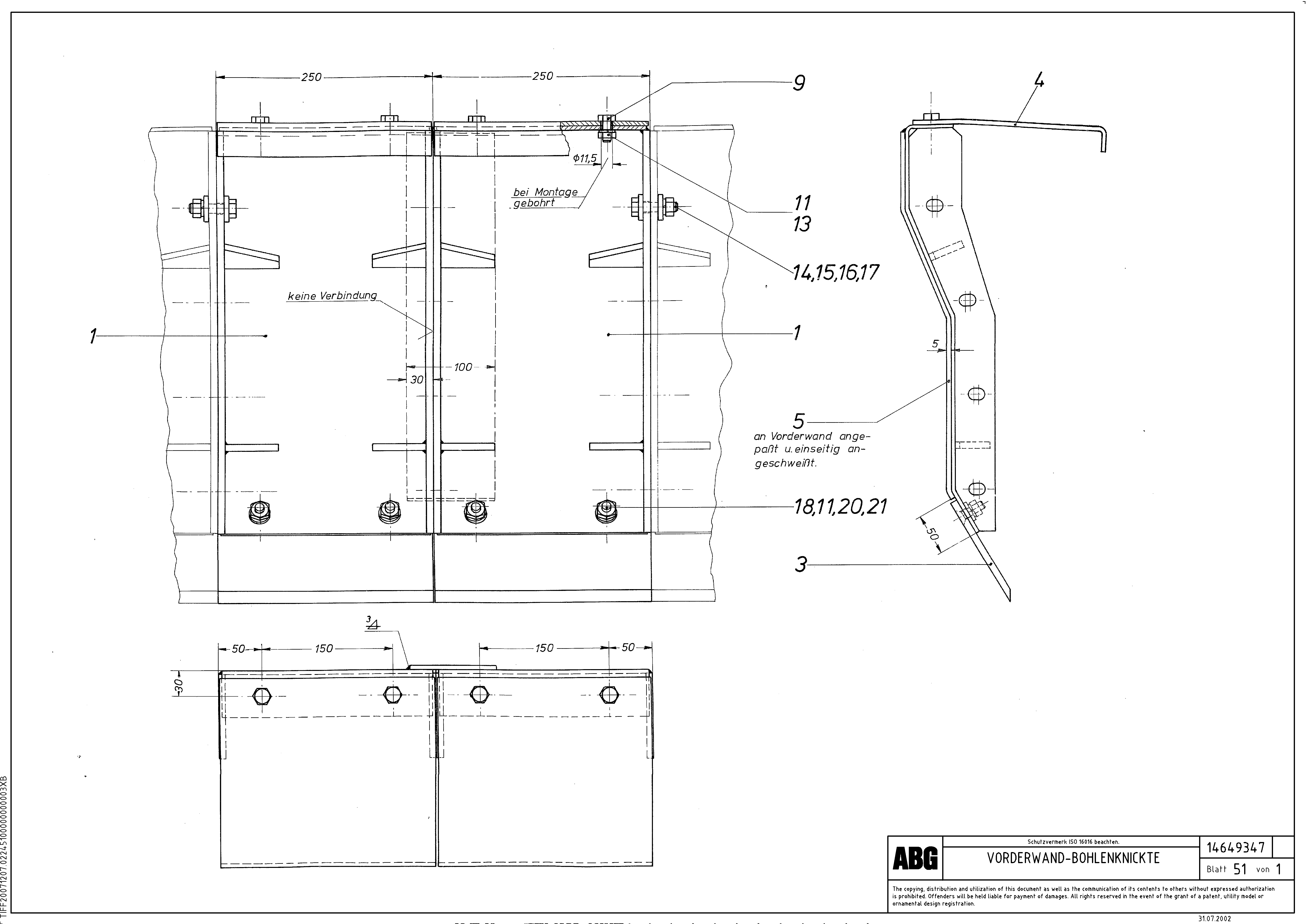 Схема запчастей Volvo ABG7820 - 73265 Deflector for articulated screed section MB 122 ATT. SCREEDS 2,5 -10,0M ABG7820, ABG7820B