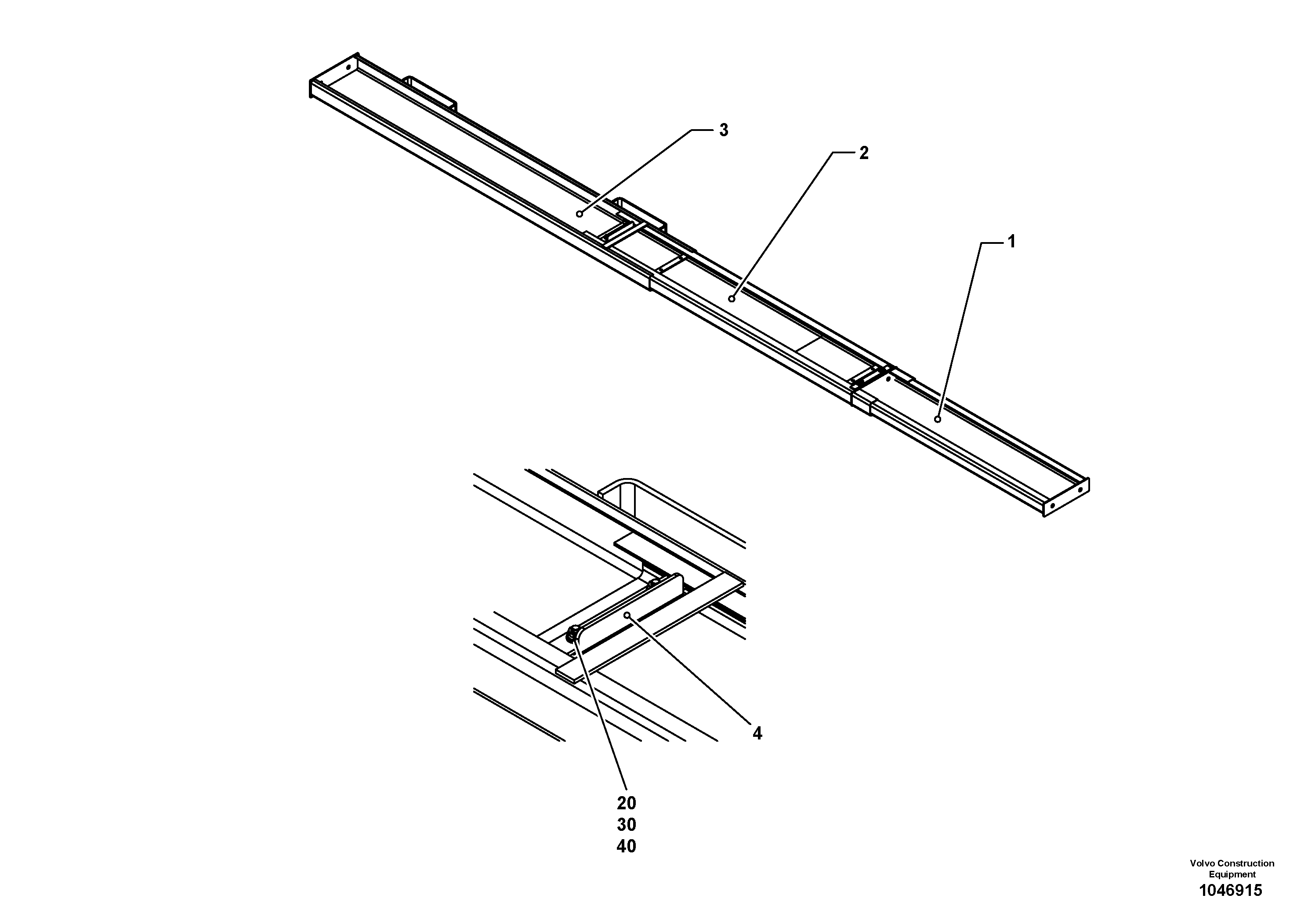 Схема запчастей Volvo ABG7820 - 87986 Catwalk Plates VB 78 GTC ATT. SCREEDS 2,5 - 9,0M ABG5820/6820/7820/7820B