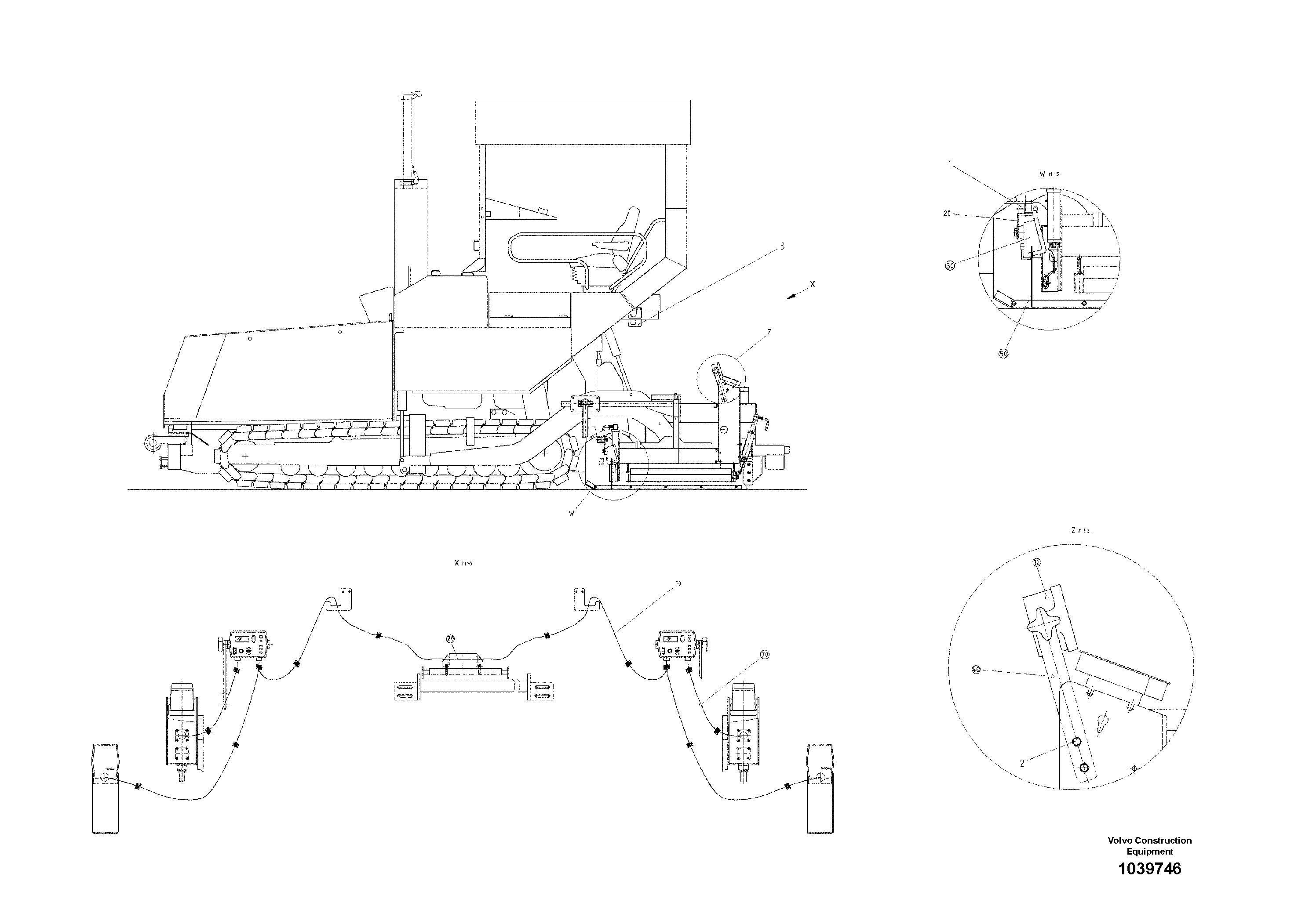 Схема запчастей Volvo ABG7820 - 49521 Lev. kit Dual Tracker And Slope ABG7820/ABG7820B ABG7820 S/N 21064-23058 ABG7820B S/N 23059 -