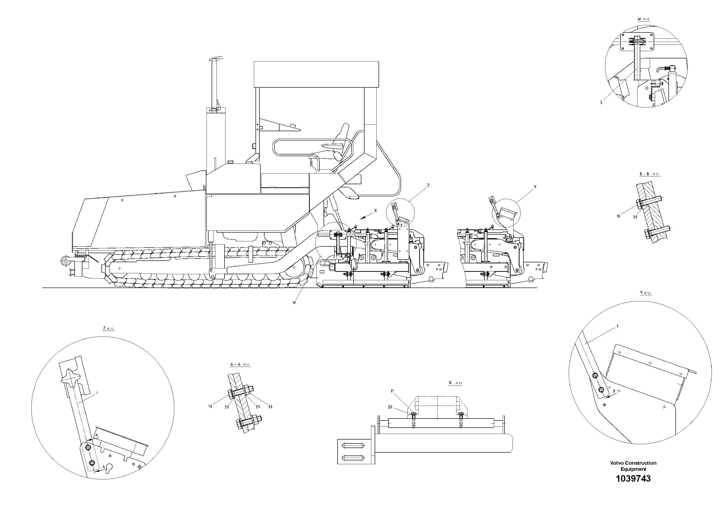 Схема запчастей Volvo ABG7820 - 42309 Mounting Parts Topcon ABG7820/ABG7820B ABG7820 S/N 21064-23058 ABG7820B S/N 23059 -