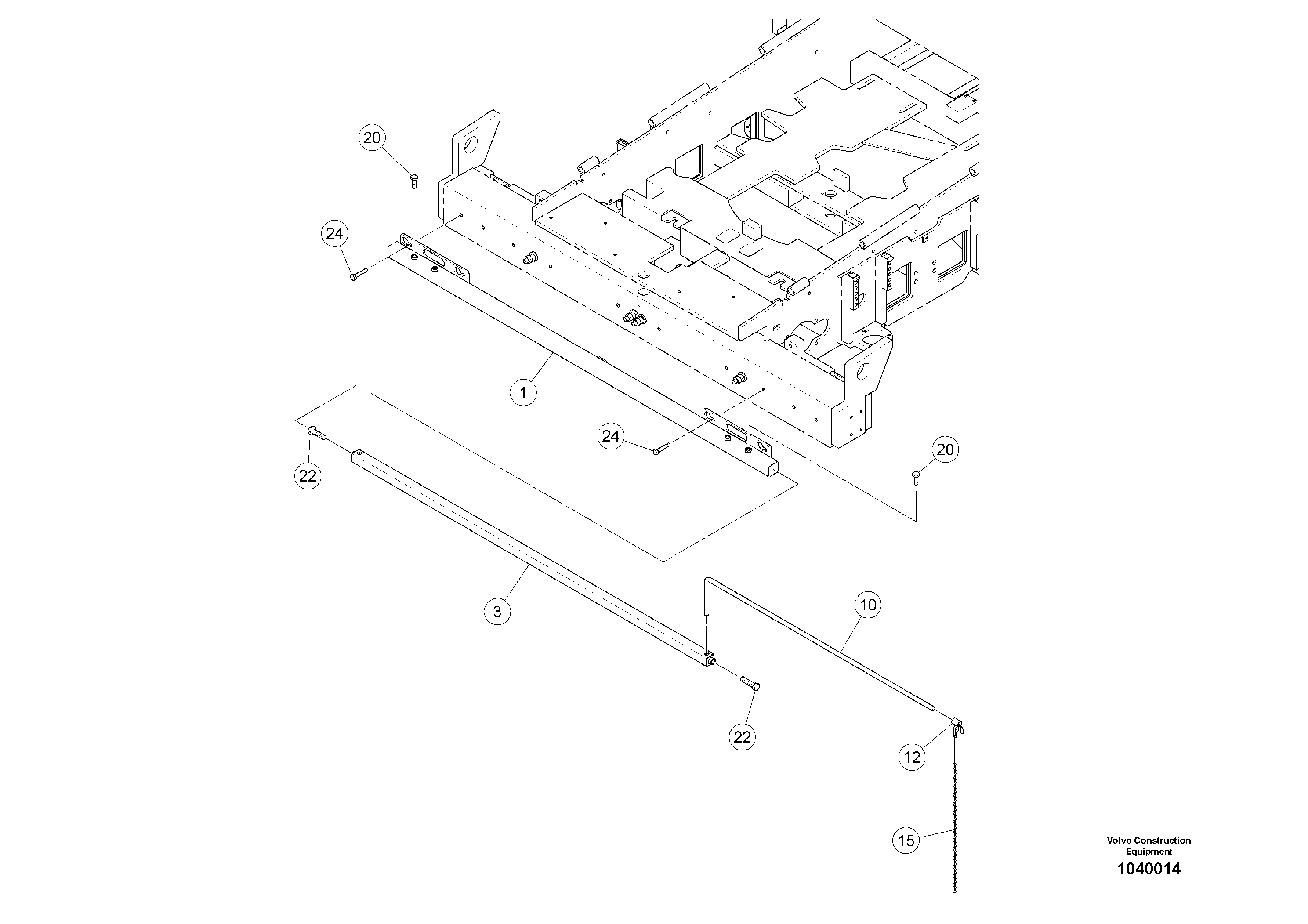 Схема запчастей Volvo ABG7820 - 44625 Direction indicator ABG7820/ABG7820B ABG7820 S/N 21064-23058 ABG7820B S/N 23059 -