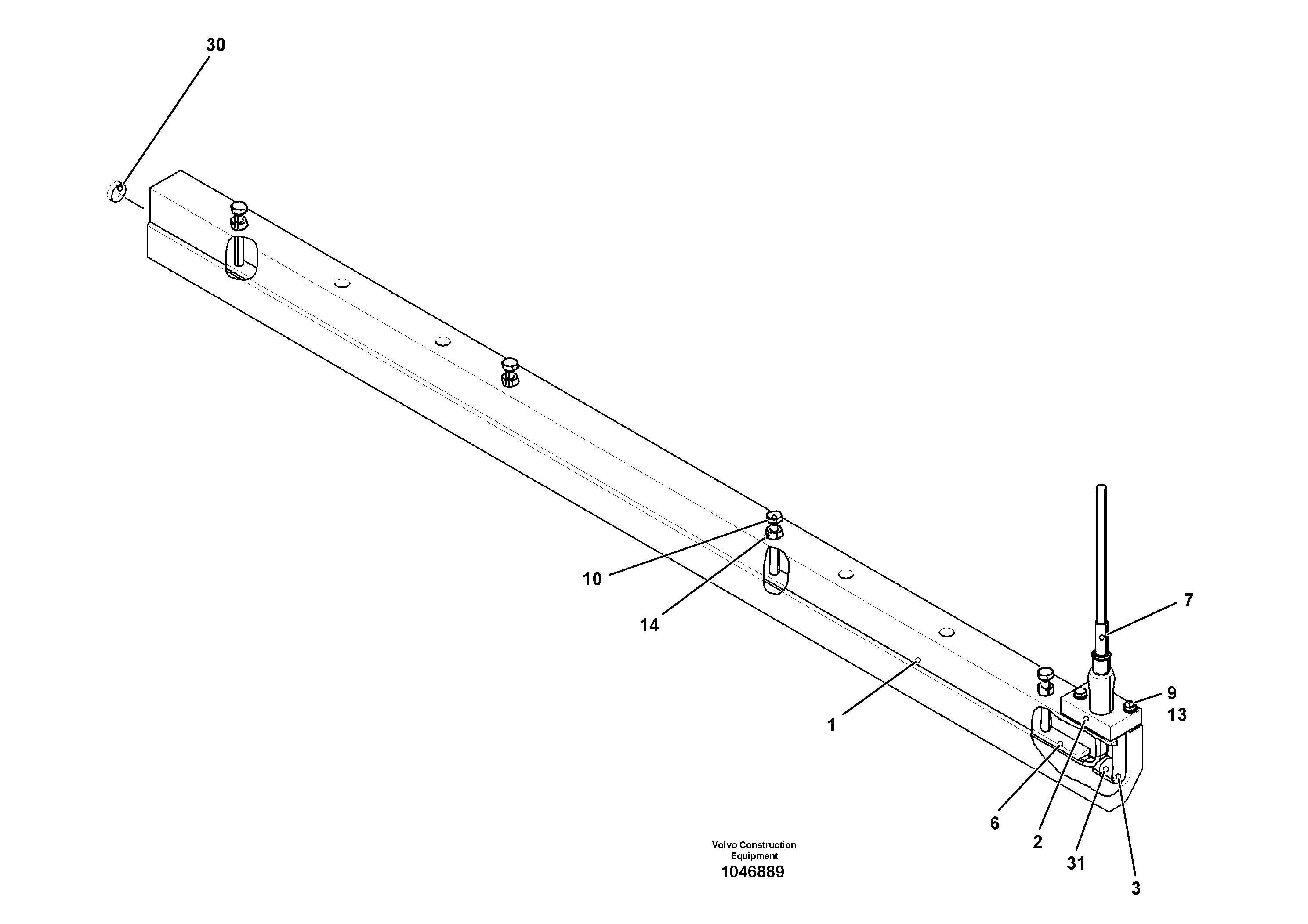 Схема запчастей Volvo ABG7820 - 90277 Tamper knife edge with heating for extandable screed VB 78 ETC ATT. SCREED 2,5 - 9,0 M ABG5820/6820/7820/7820B