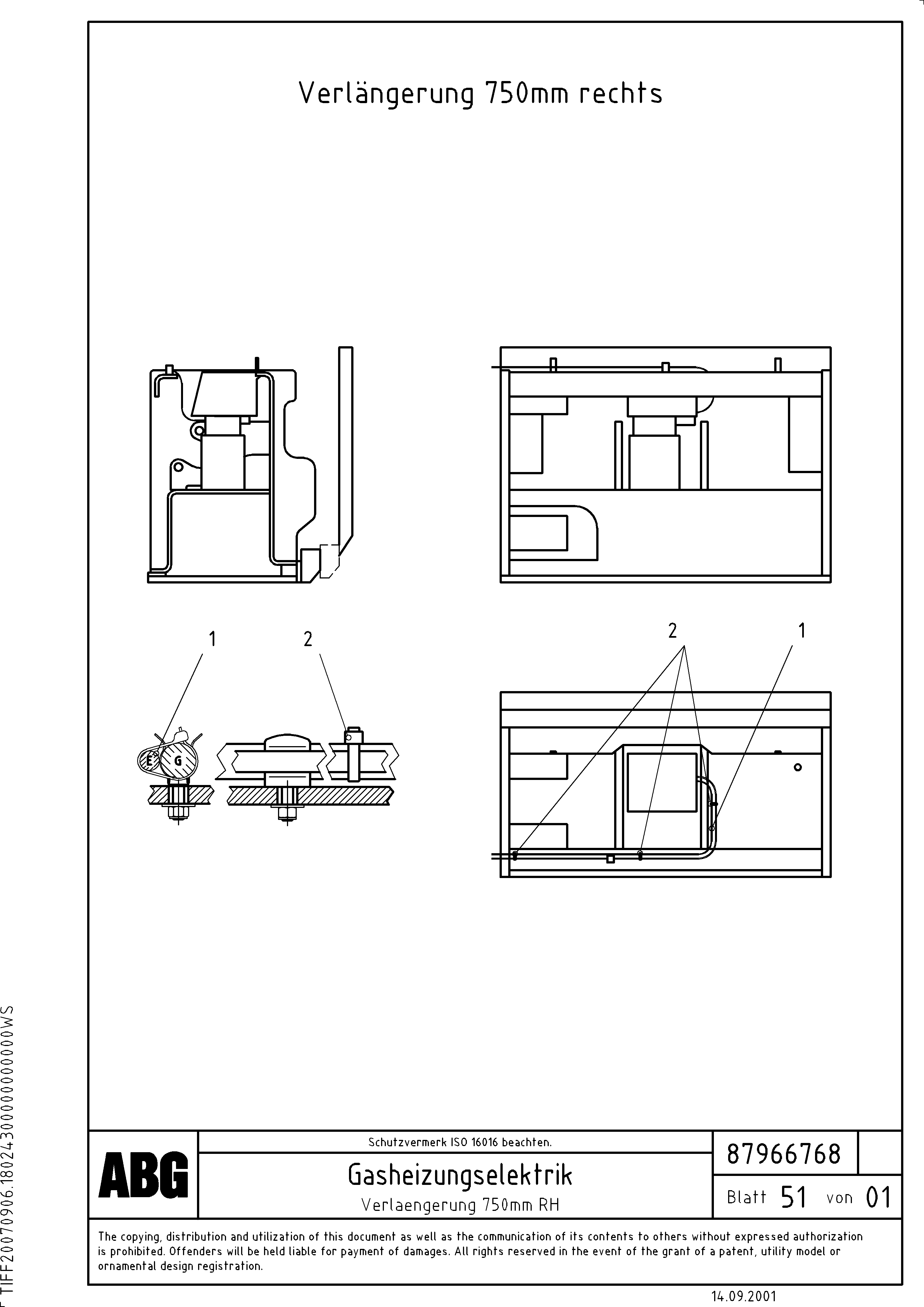 Схема запчастей Volvo ABG7820 - 87966 Gas heating for extension VDT-V 88 GTC ATT. SCREEDS 3,0 - 9,0M ABG7820/ABG780B