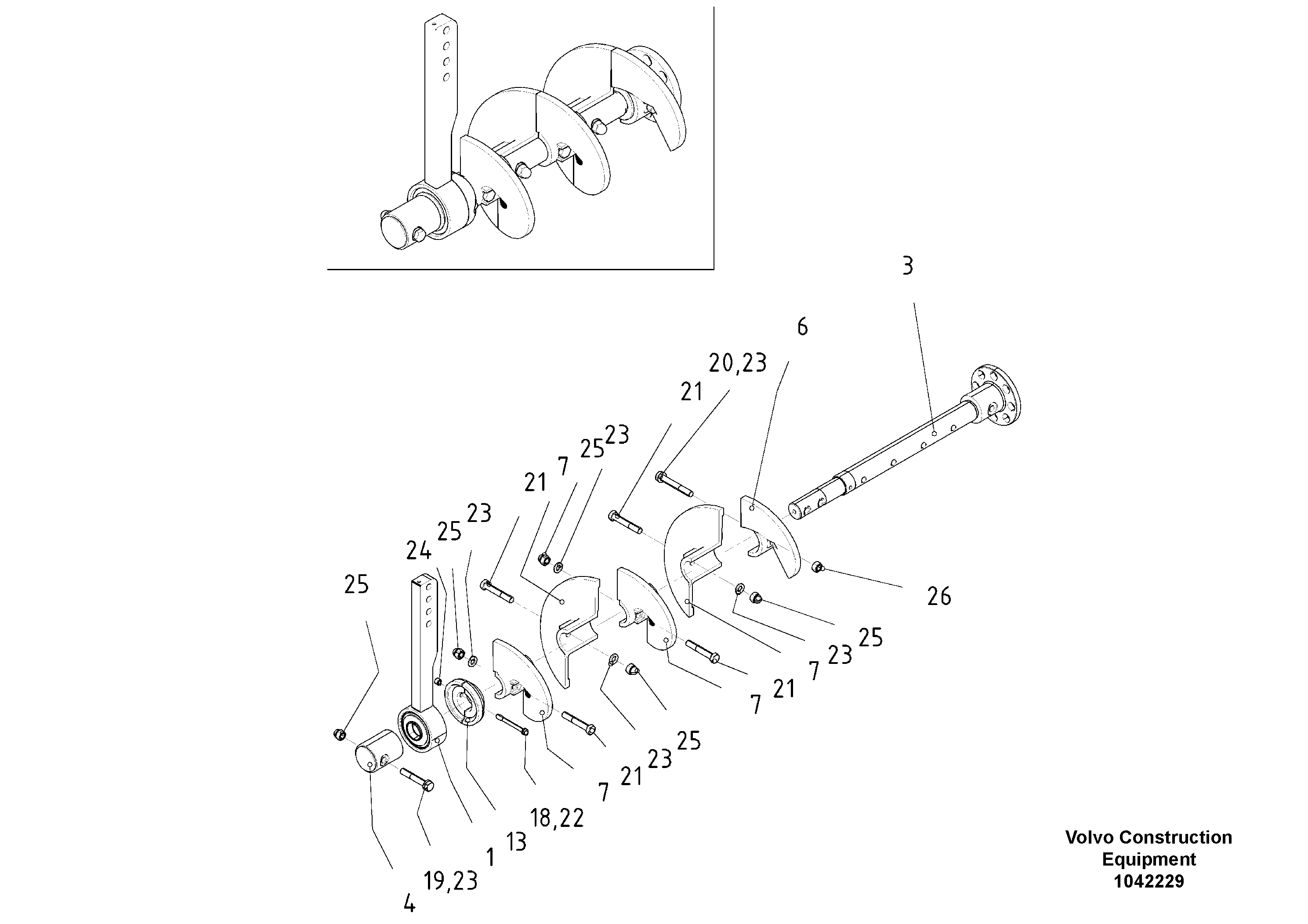 Схема запчастей Volvo ABG8820 - 50493 Basic Auger ABG8820/ABG8820B ABG8820 S/N 21098-23354 ABG8820B S/N 23355-