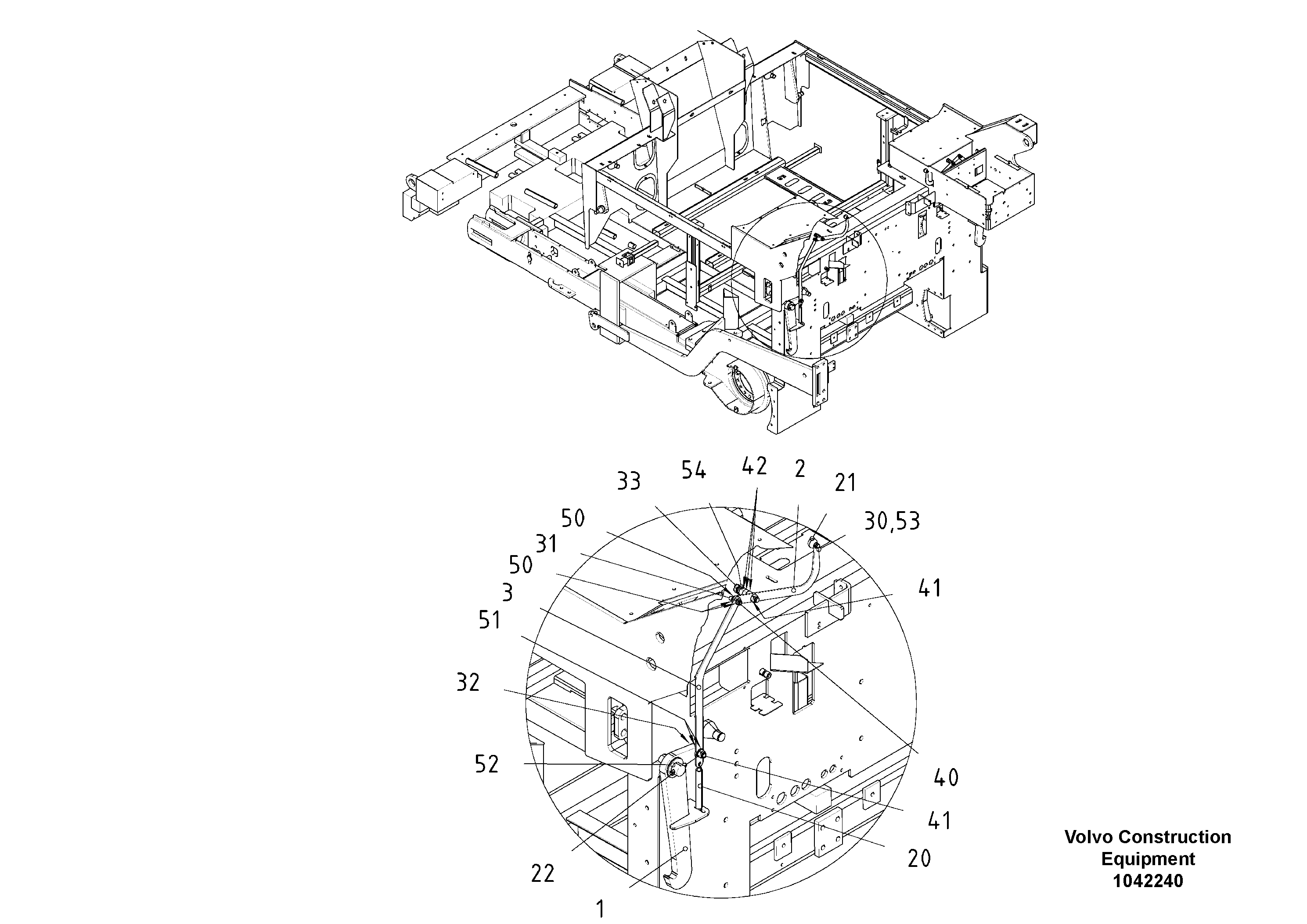 Схема запчастей Volvo ABG8820 - 88313 Screed Transport Lock ABG8820/ABG8820B ABG8820 S/N 21098-23354 ABG8820B S/N 23355-