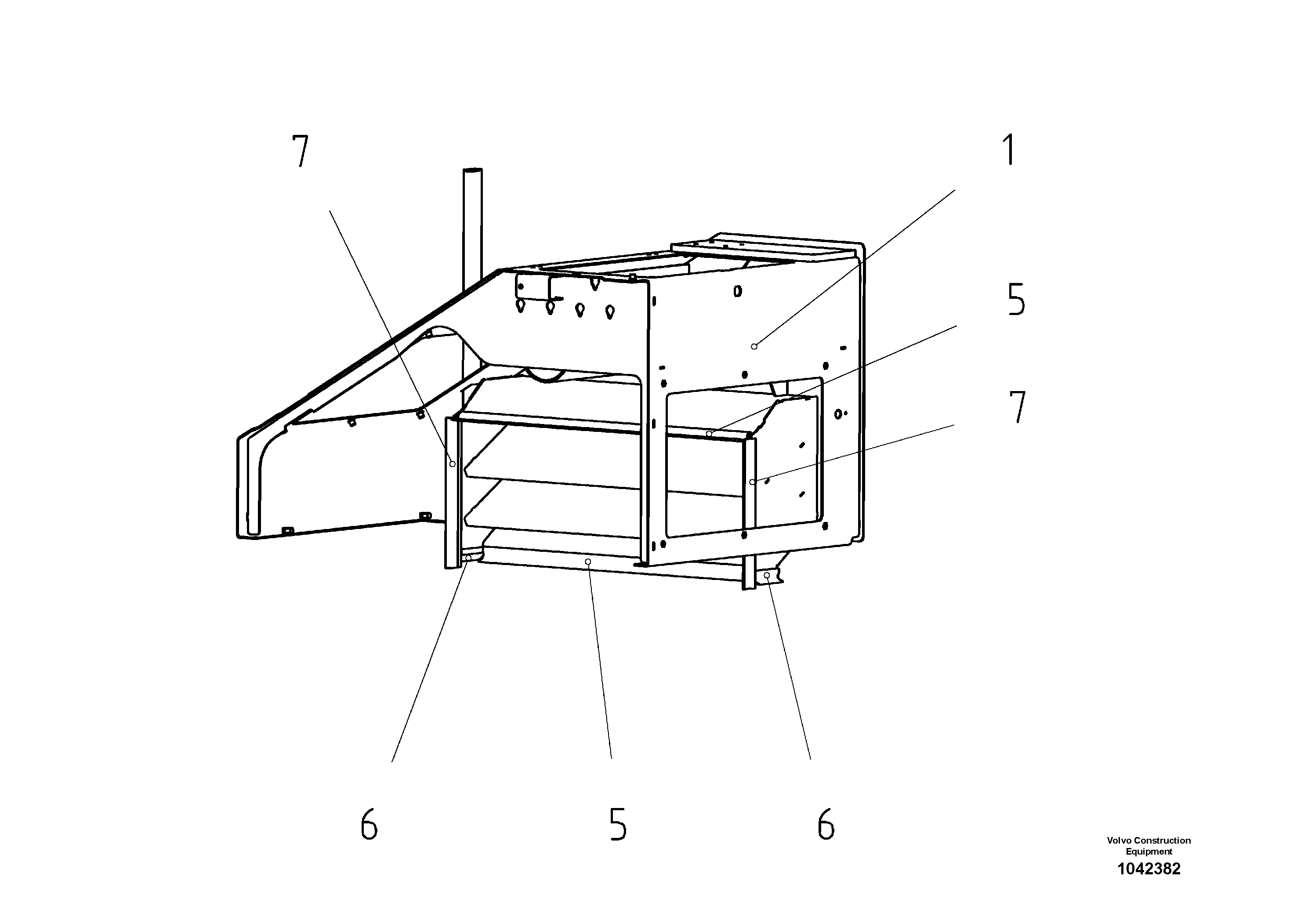 Схема запчастей Volvo ABG8820 - 51248 Air Intake Box ABG8820/ABG8820B ABG8820 S/N 21098-23354 ABG8820B S/N 23355-