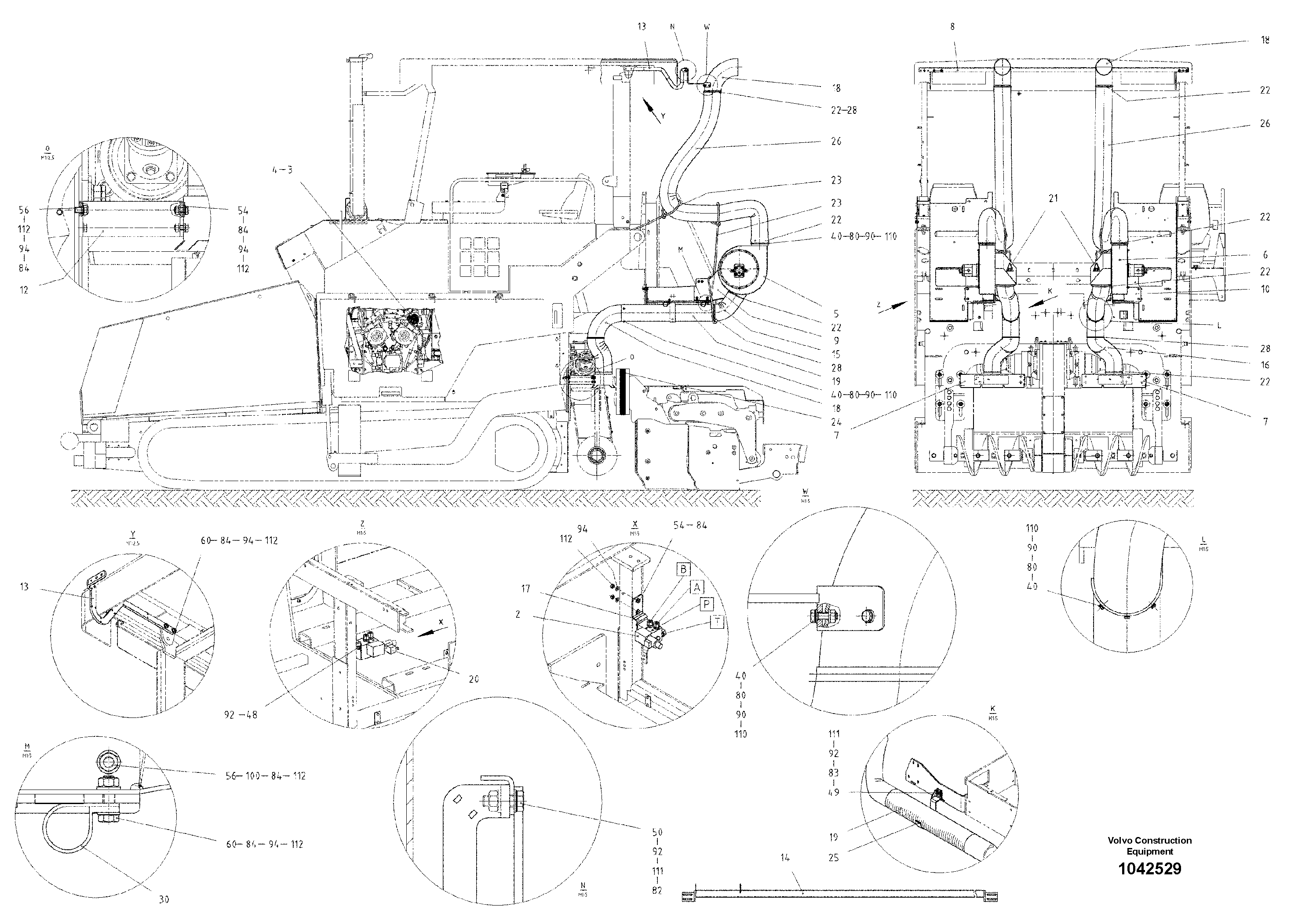 Схема запчастей Volvo ABG8820 - 21006 Fume Extractor ABG8820/ABG8820B ABG8820 S/N 21098-23354 ABG8820B S/N 23355-