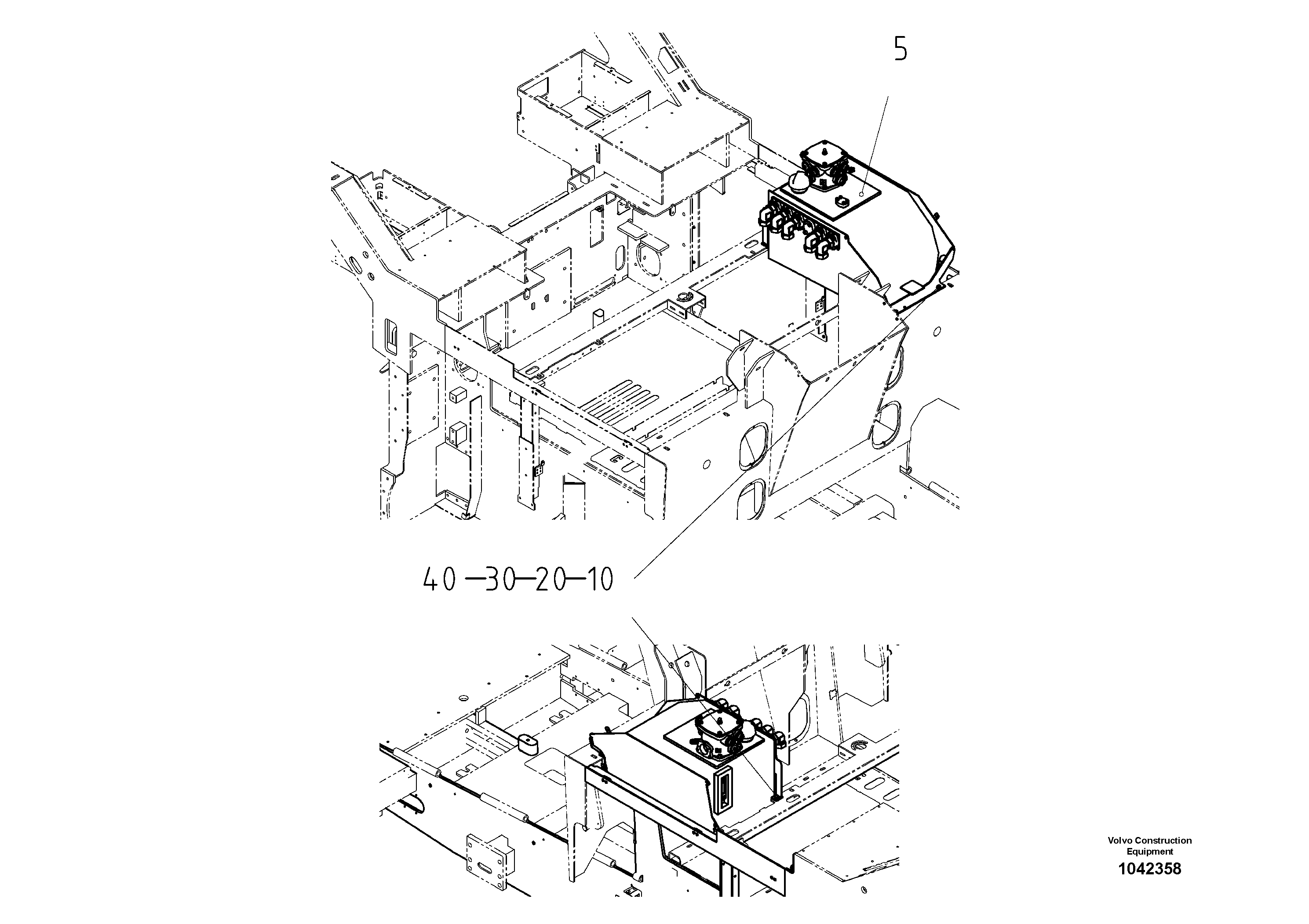Схема запчастей Volvo ABG8820 - 56331 Масляный бак ABG8820/ABG8820B ABG8820 S/N 21098-23354 ABG8820B S/N 23355-