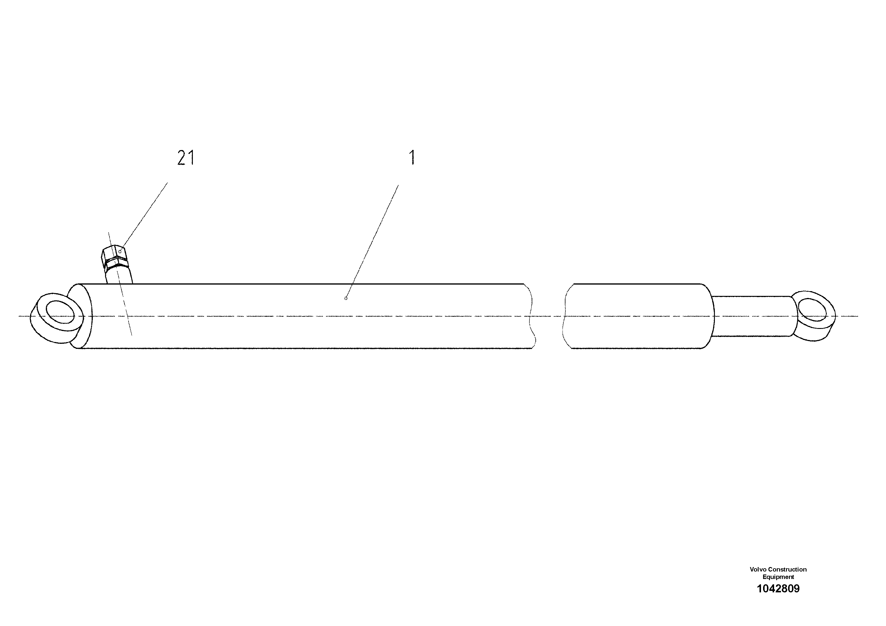 Схема запчастей Volvo ABG8820 - 47727 Pre-assembling Cylinder ABG8820/ABG8820B ABG8820 S/N 21098-23354 ABG8820B S/N 23355-