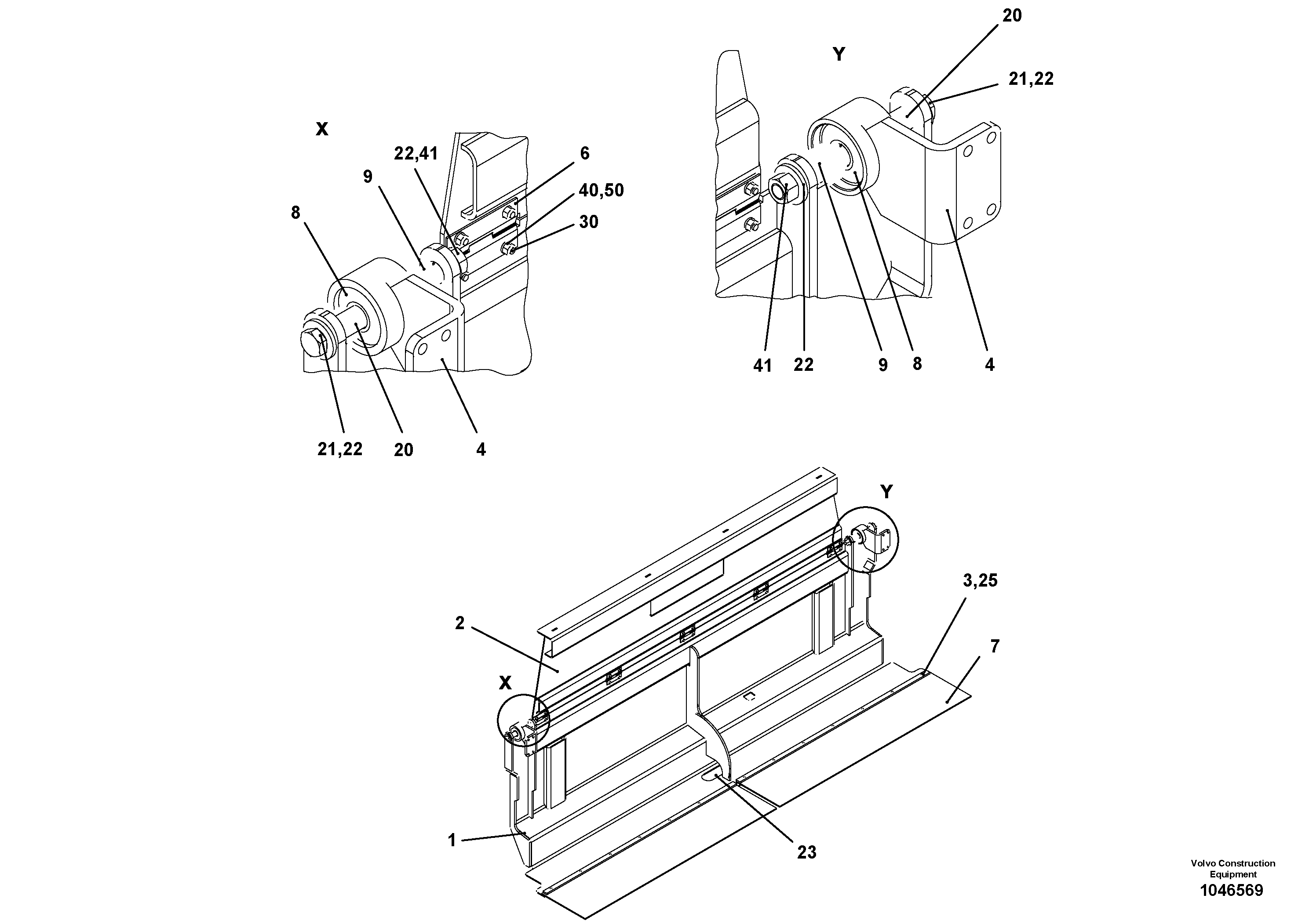 Схема запчастей Volvo ABG8820 - 76940 Cover plate for basic screed VB 78 ETC ATT. SCREED 2,5 - 9,0 M ABG8820/ABG8820B