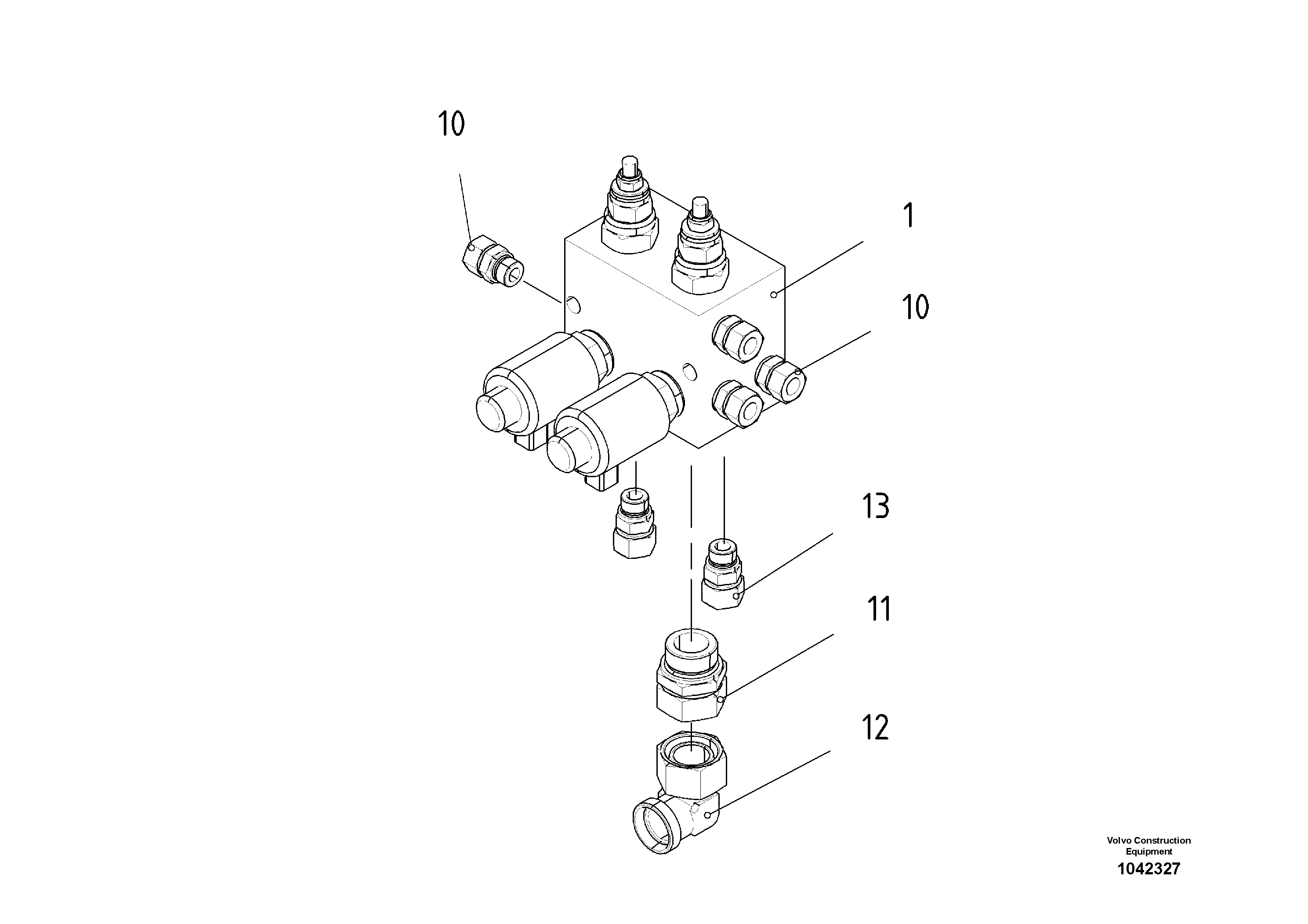 Схема запчастей Volvo ABG8820 - 56631 Control block ABG8820/ABG8820B ABG8820 S/N 21098-23354 ABG8820B S/N 23355-