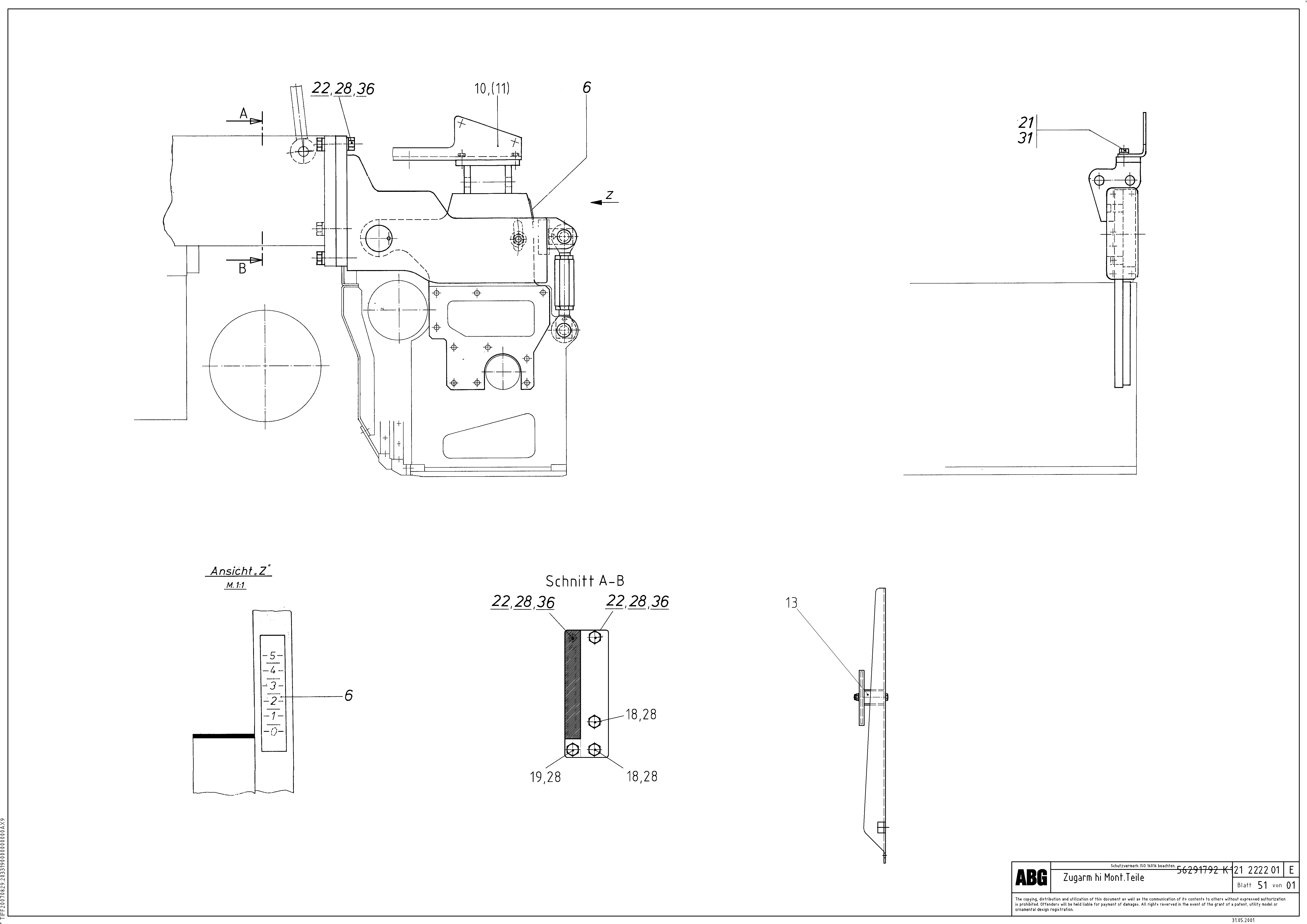 Схема запчастей Volvo ABG8820 - 88156 Mounting parts for towing arms rear VDT 121 ATT. SCREEDS 2,5 -13,0M ABG8820/ABG8820B