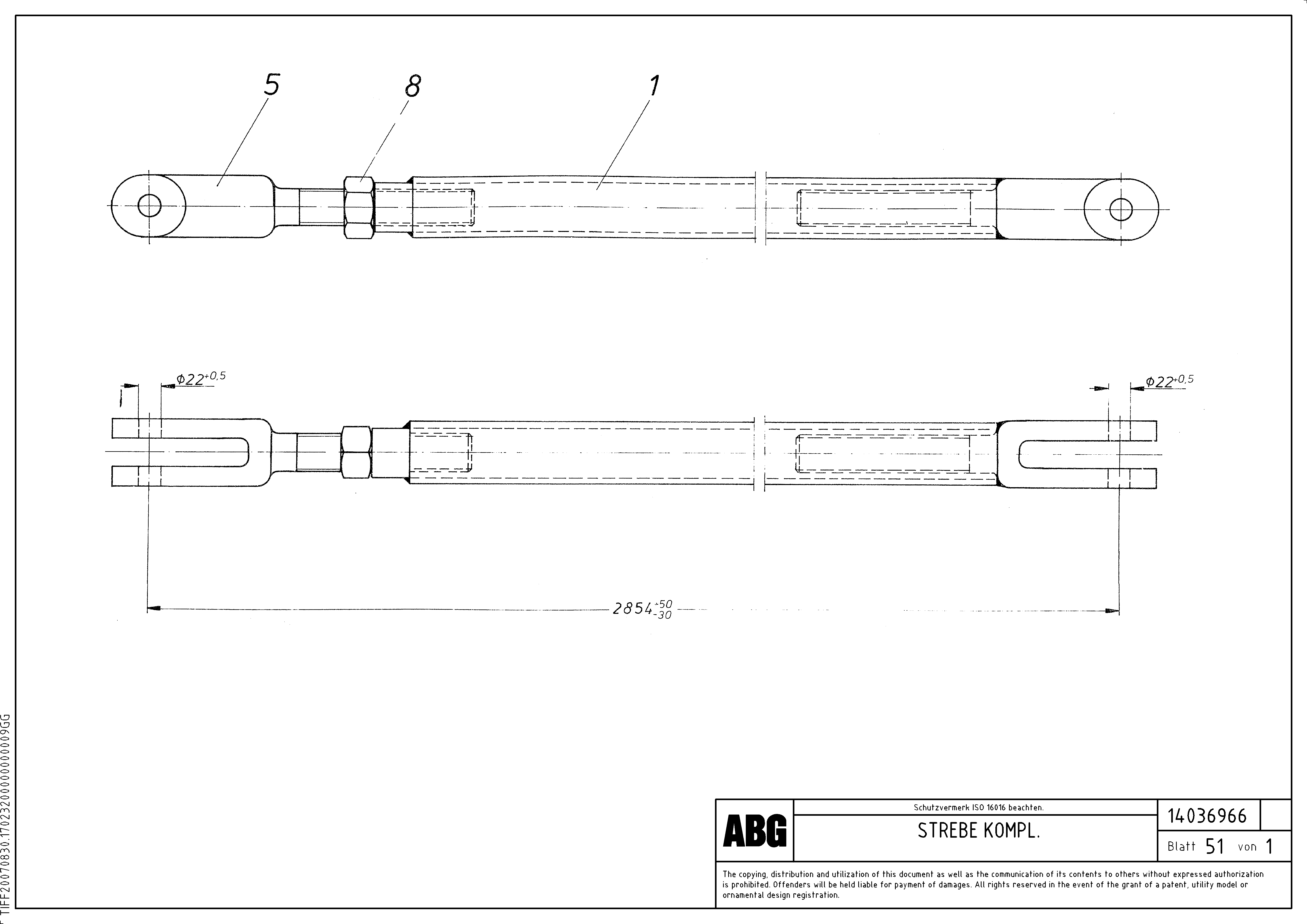 Схема запчастей Volvo ABG8820 - 72731 Prop assembly for auger extension VDT 121 VARIO ATT.SCREED 9,0 - 12,0M ABG8820/ABG8820B