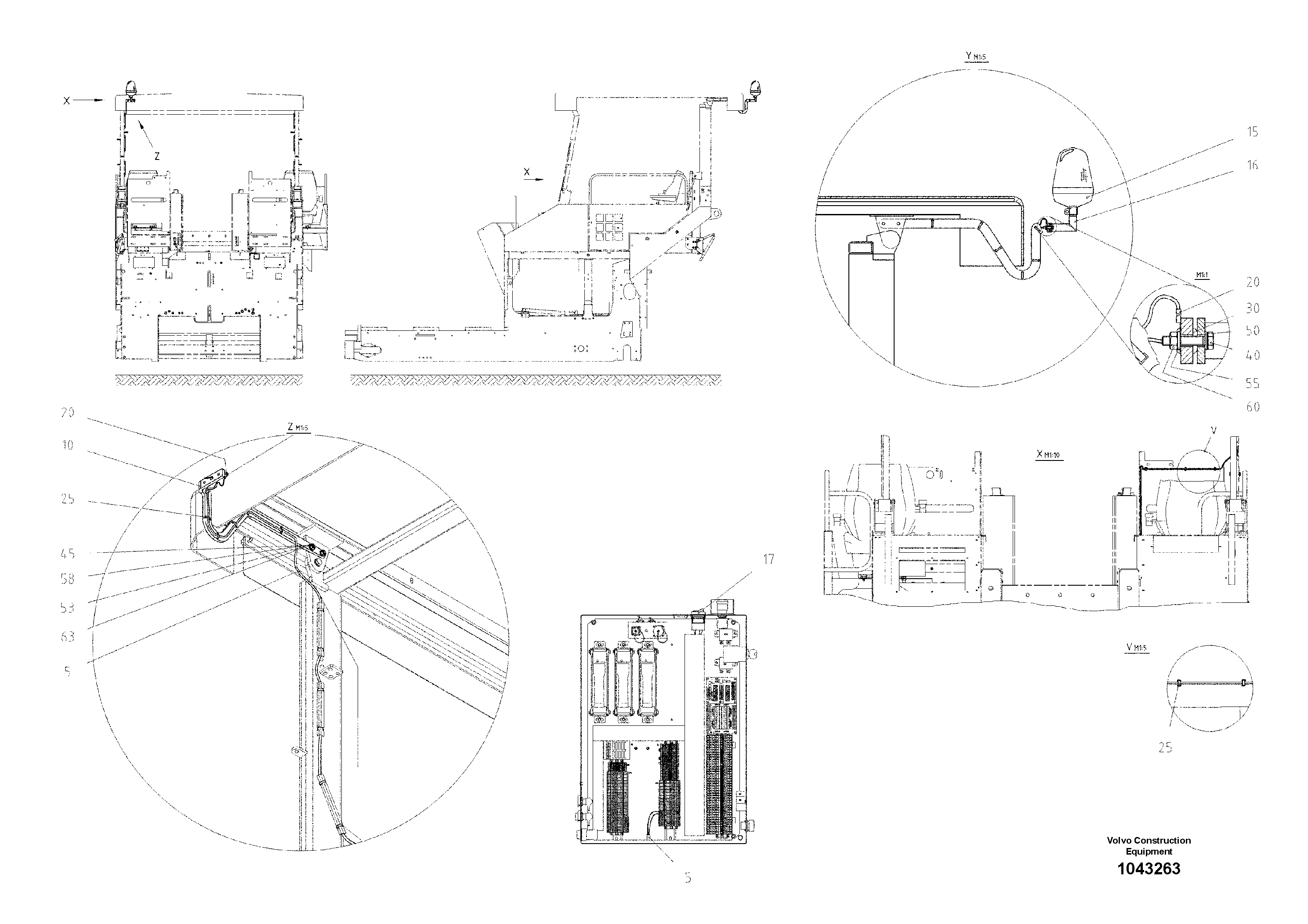 Схема запчастей Volvo ABG8820 - 56144 rotating beacon ABG8820/ABG8820B ABG8820 S/N 21098-23354 ABG8820B S/N 23355-