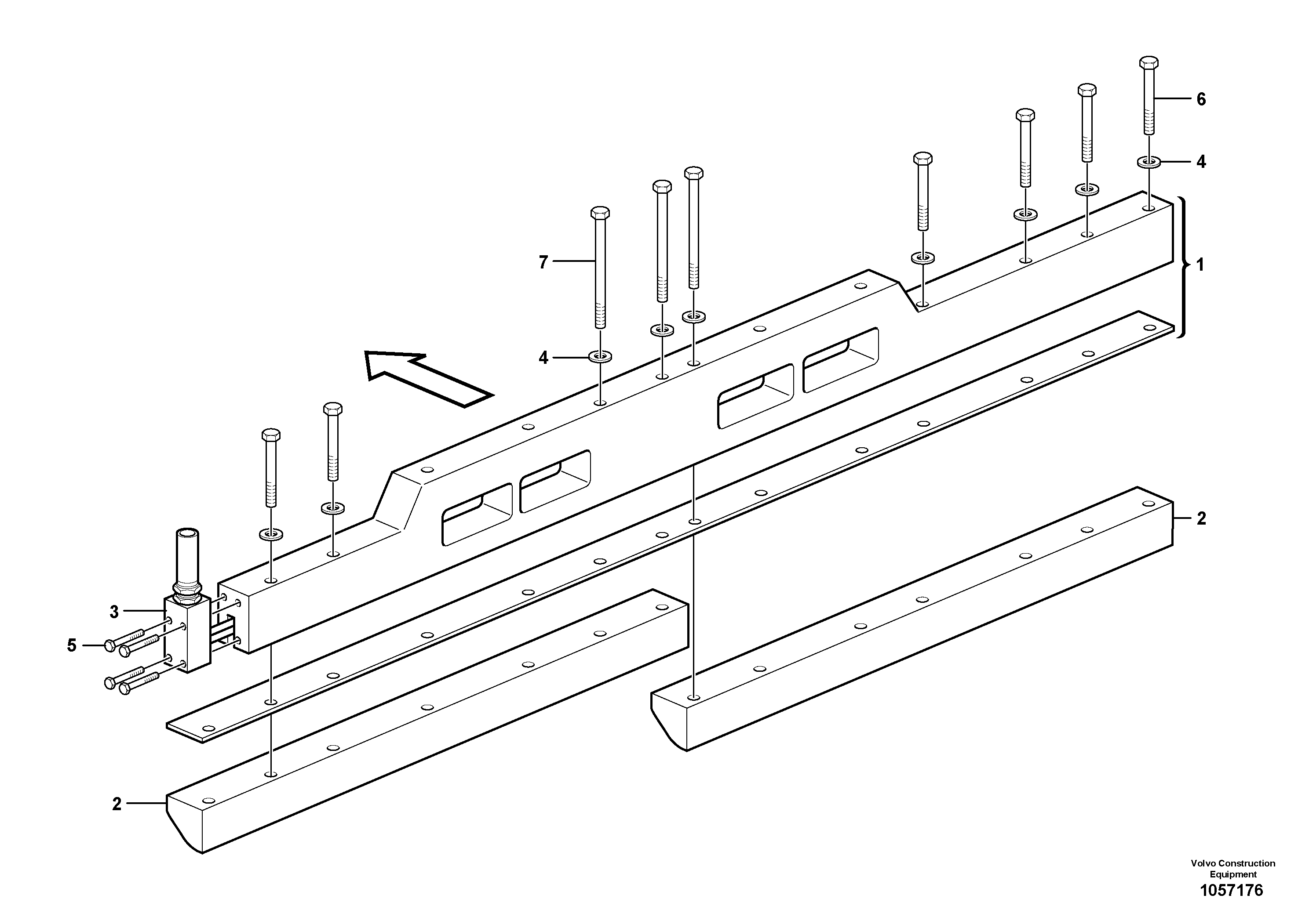 Схема запчастей Volvo ABG8820 - 101279 Tamper knife edge with heat for extension VDT-V 89 ETC ATT. SCREEDS 3,0 - 9,0M ABG8820, ABG8820B